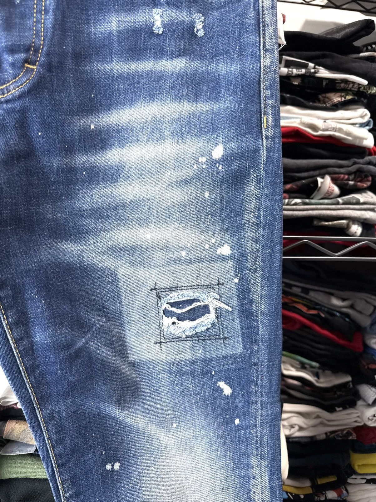 Dsquared2 Rare Dsquared2 Distressed Denim Pants Designer Y2K Size US 30 / EU 46 - 5 Thumbnail