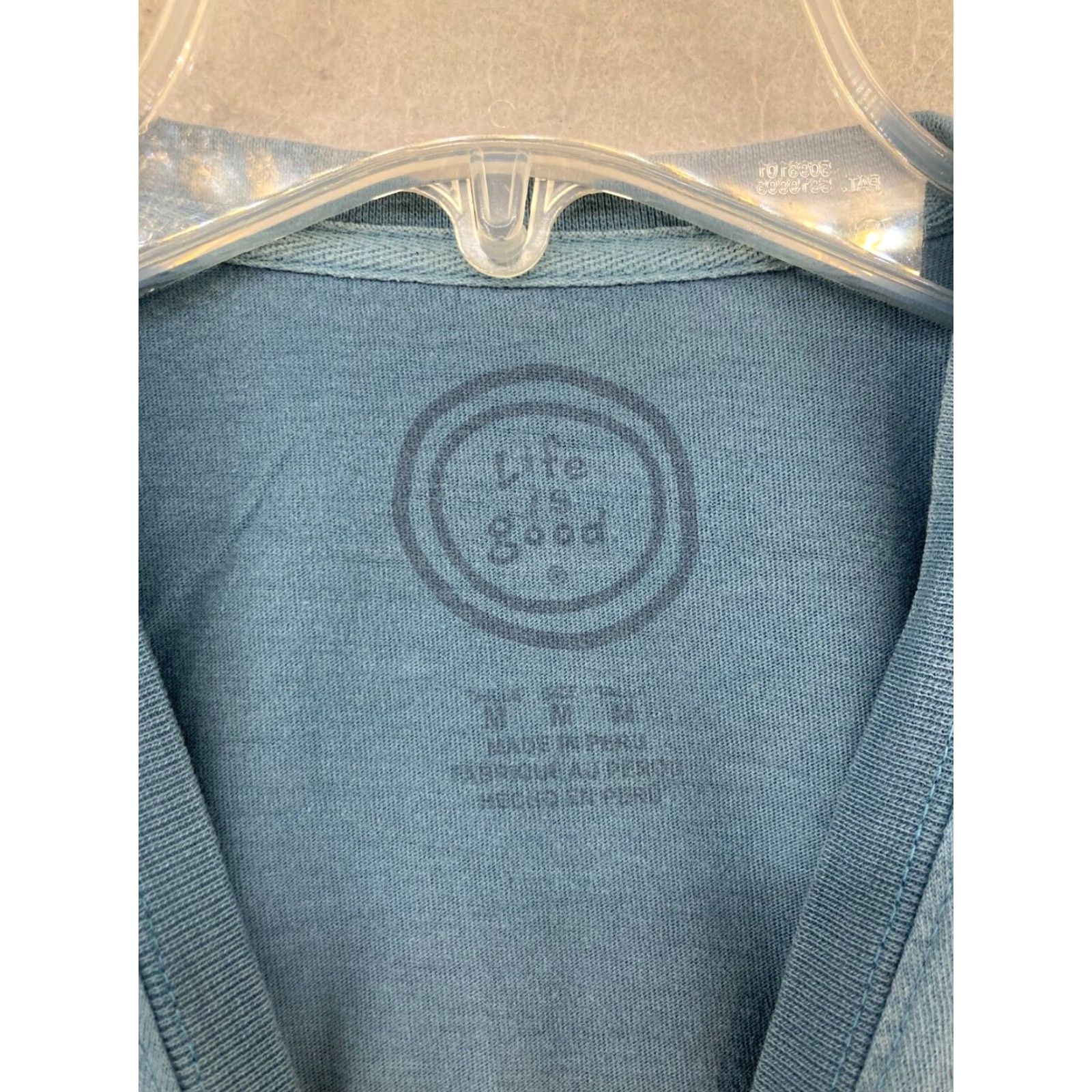 Life is Good Life is Good Mens T-Shirt M Blue Classic Fish Outdoor Size US M / EU 48-50 / 2 - 6 Thumbnail