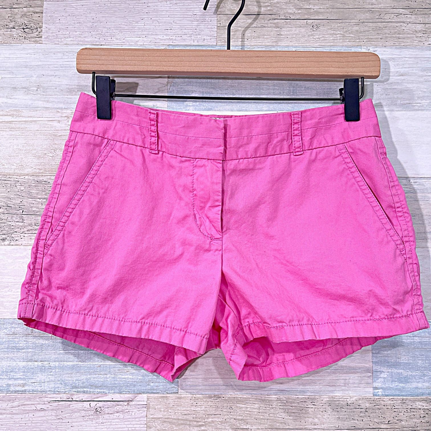 J.Crew J CREW Broken In Chino Shorts Pink Mid Rise Womens 00 Size 24" / US 00 / IT 34 - 1 Thumbnail