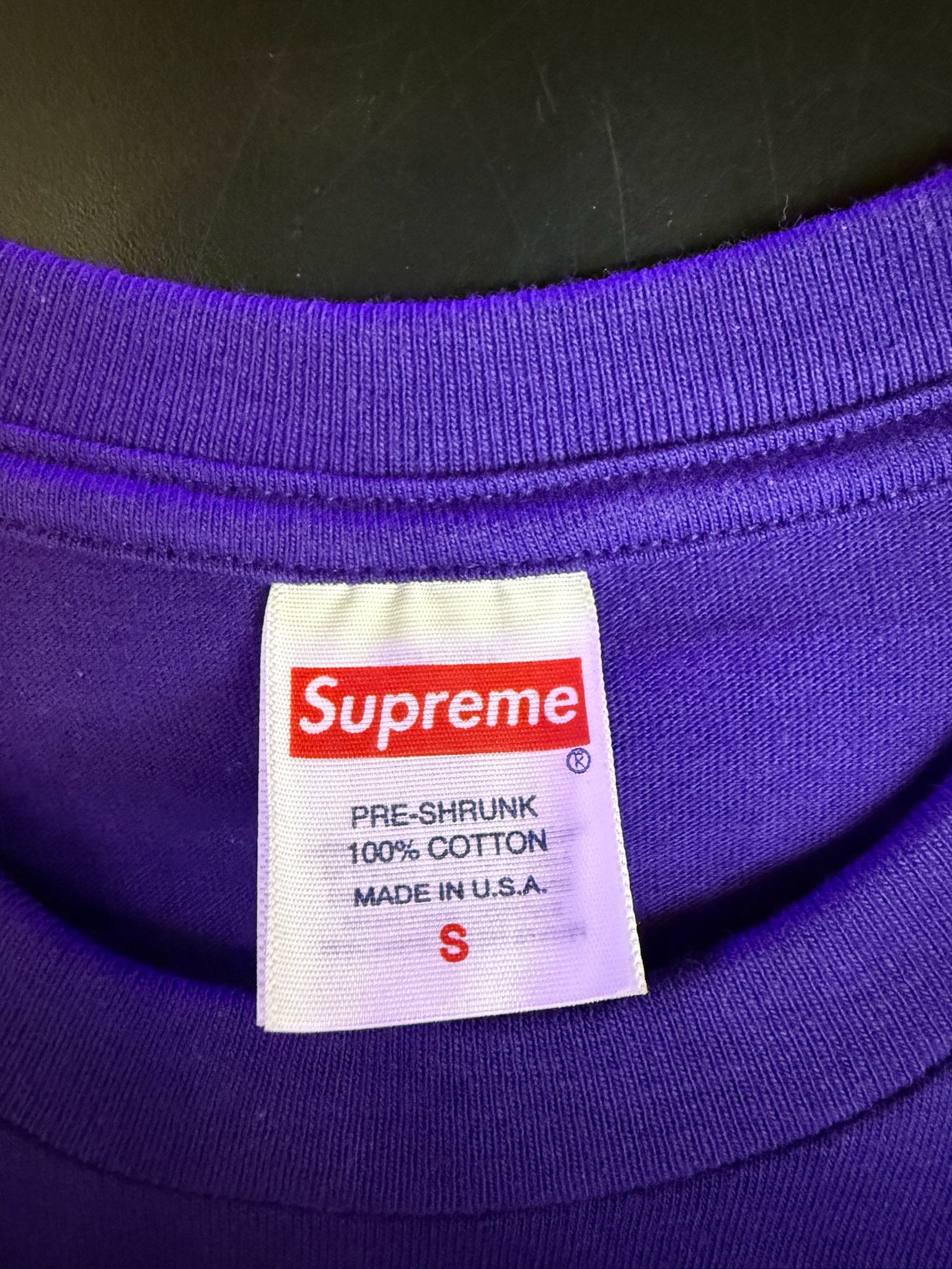 Supreme Supreme "Box Logo" Tee (FW23) (Purple) Size US S / EU 44-46 / 1 - 3 Thumbnail