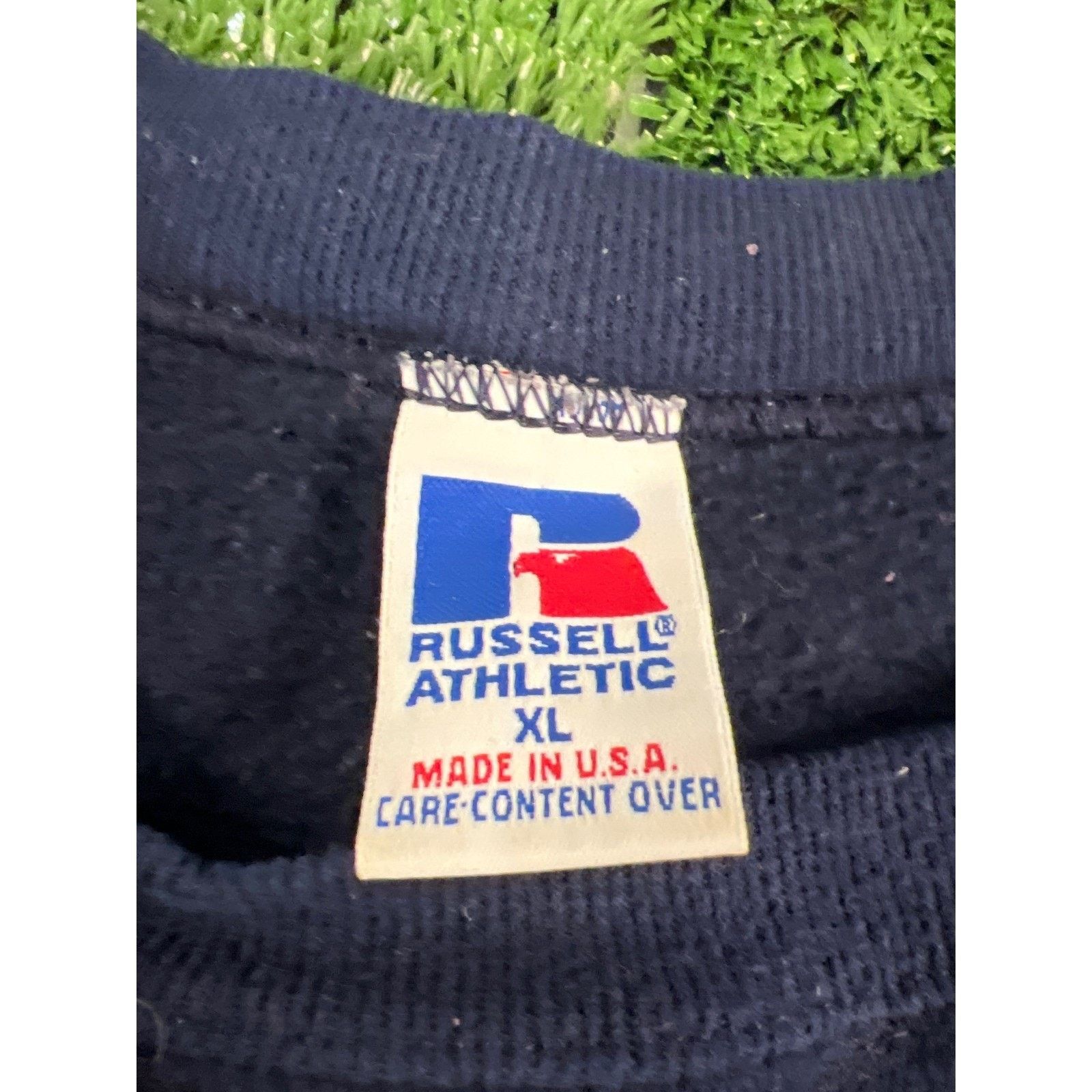 Russell Athletic Vintage Russell Athletic Navy Blue Crewneck Sweatshirt XL Size US XL / EU 56 / 4 - 3 Thumbnail