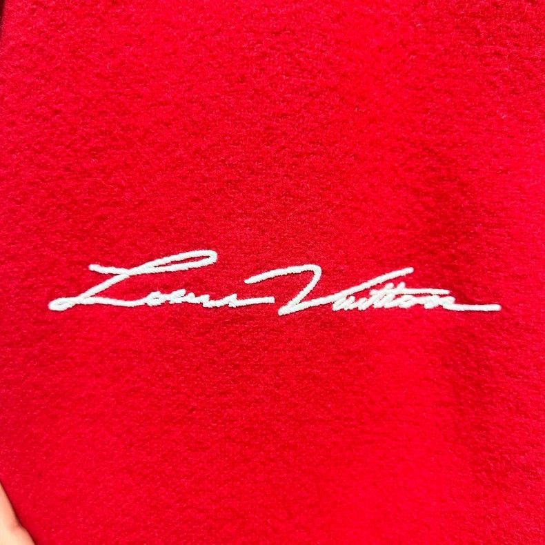 Louis Vuitton Louis Vuitton Red Baseball Jacket with Diamonds-2506 Size US L / EU 52-54 / 3 - 6 Thumbnail