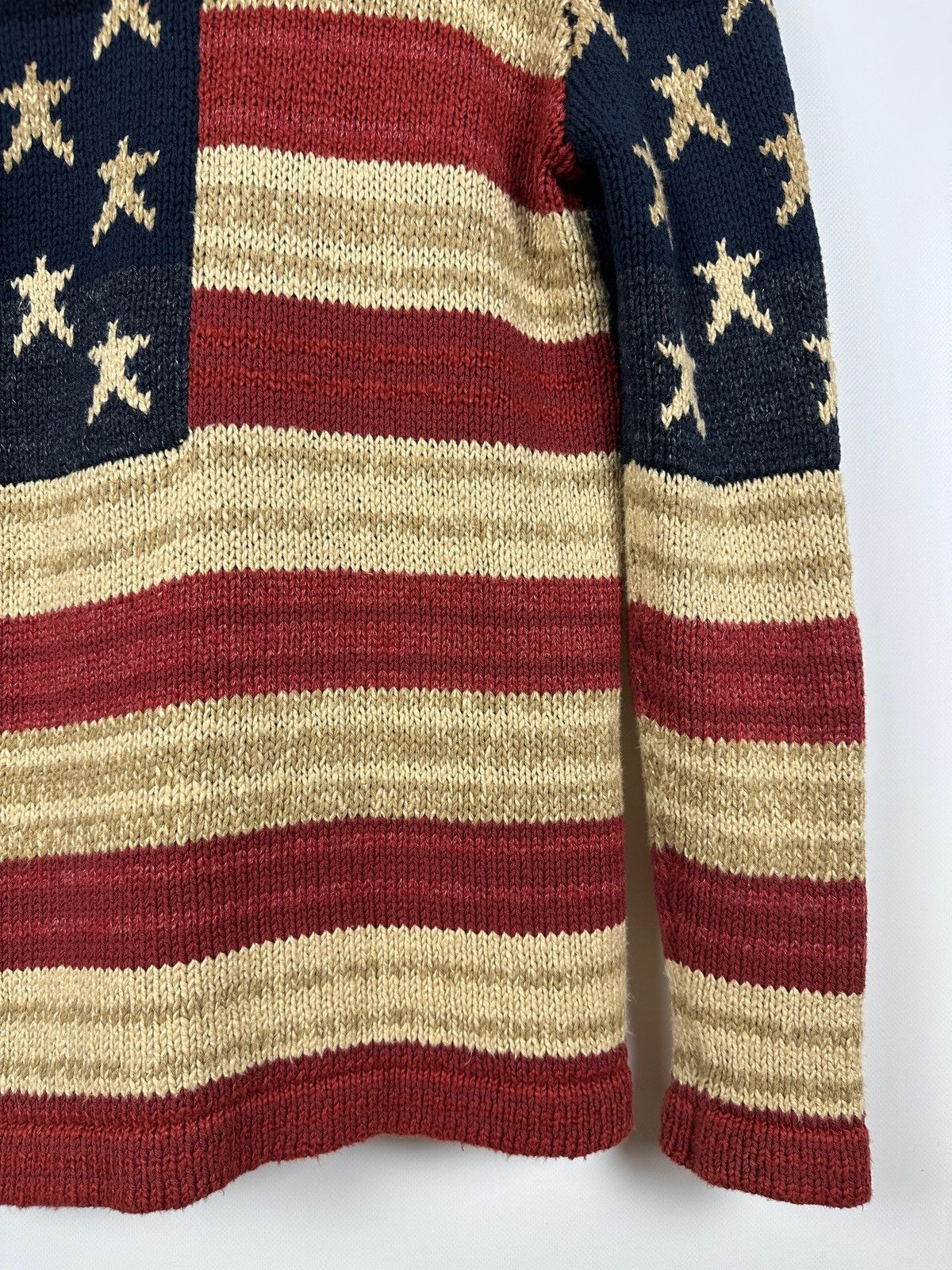 Denim & Supply Ralph Lauren Ralph Lauren Denim Supply USA Flag Knit Shawl Cardigan Size US M / EU 48-50 / 2 - 19 Thumbnail