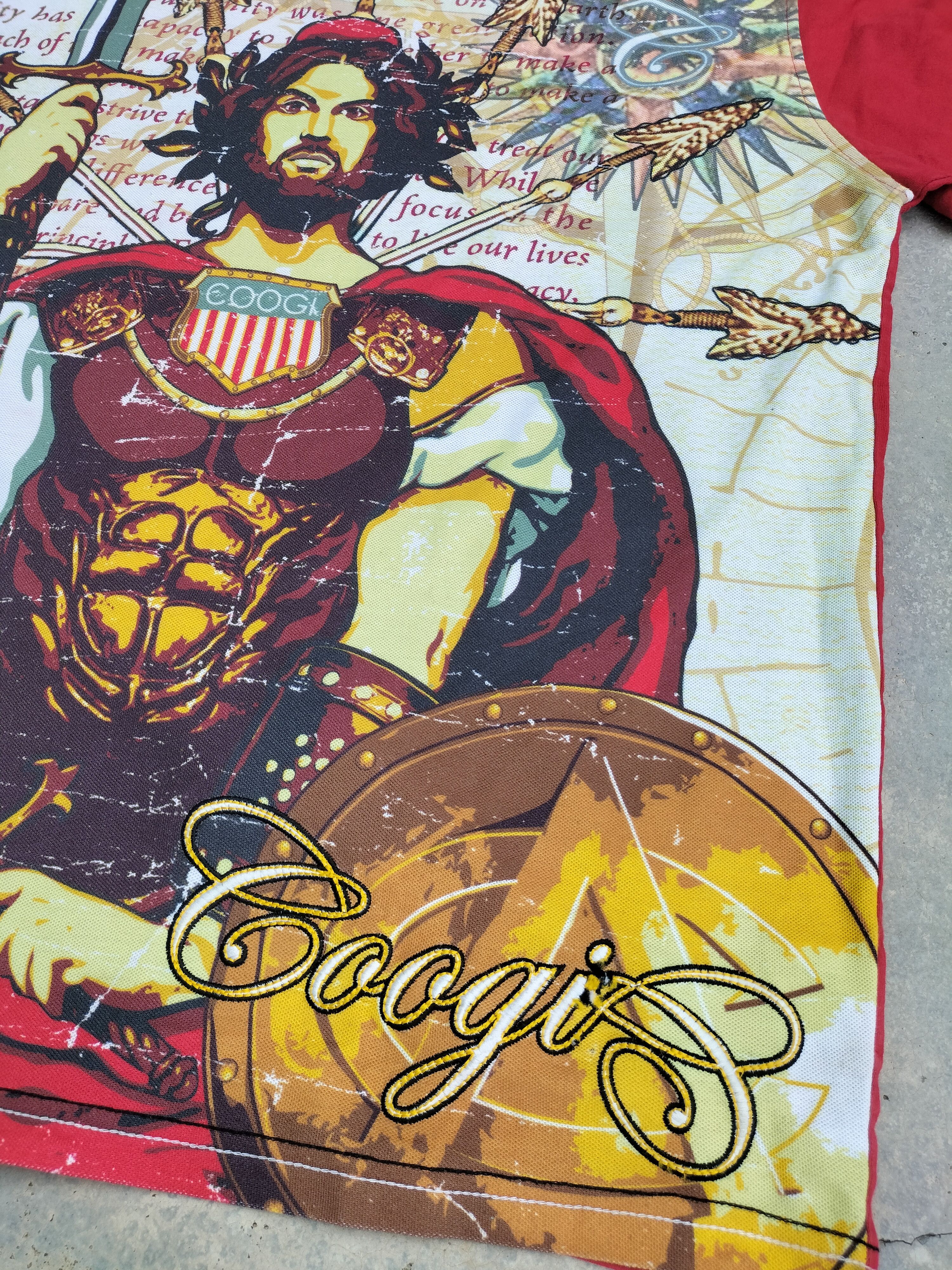 Coogi Vintage Coogi Overprint Jesus Troy Fashion Holy god Romans Size US XL / EU 56 / 4 - 3 Thumbnail
