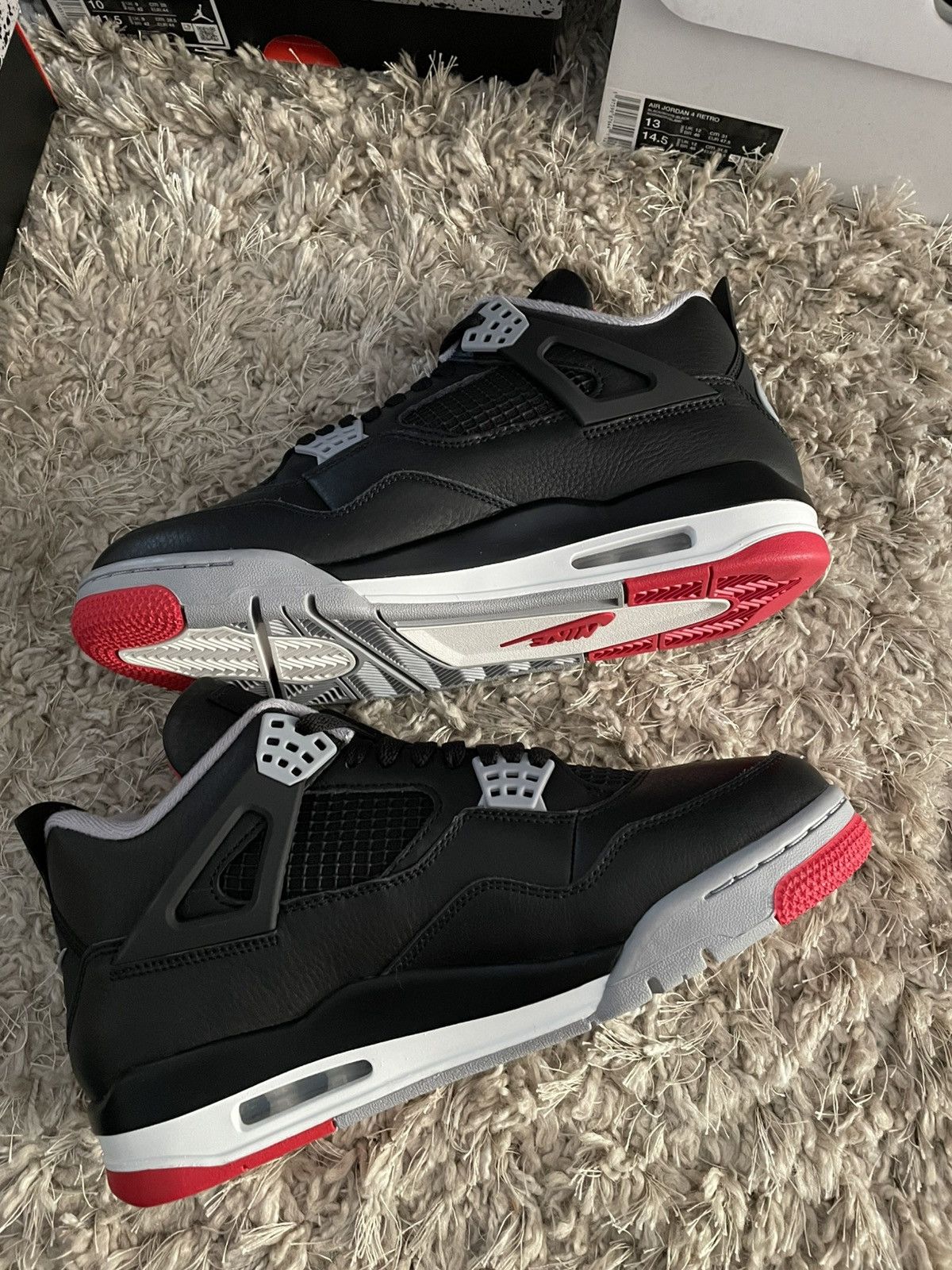Jordan Brand Jordan 4 Bred Reimagined Size US 9 / EU 42 - 3 Thumbnail
