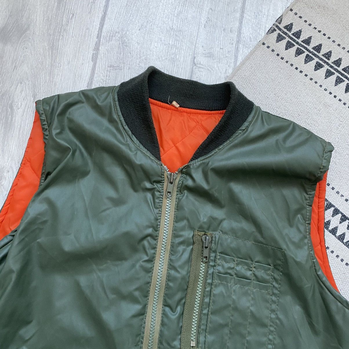 If Six Was Nine Vintage 90s MA 1 Flyers Bomber Vest Jacket Avant-garde Size US S / EU 44-46 / 1 - 2 Thumbnail