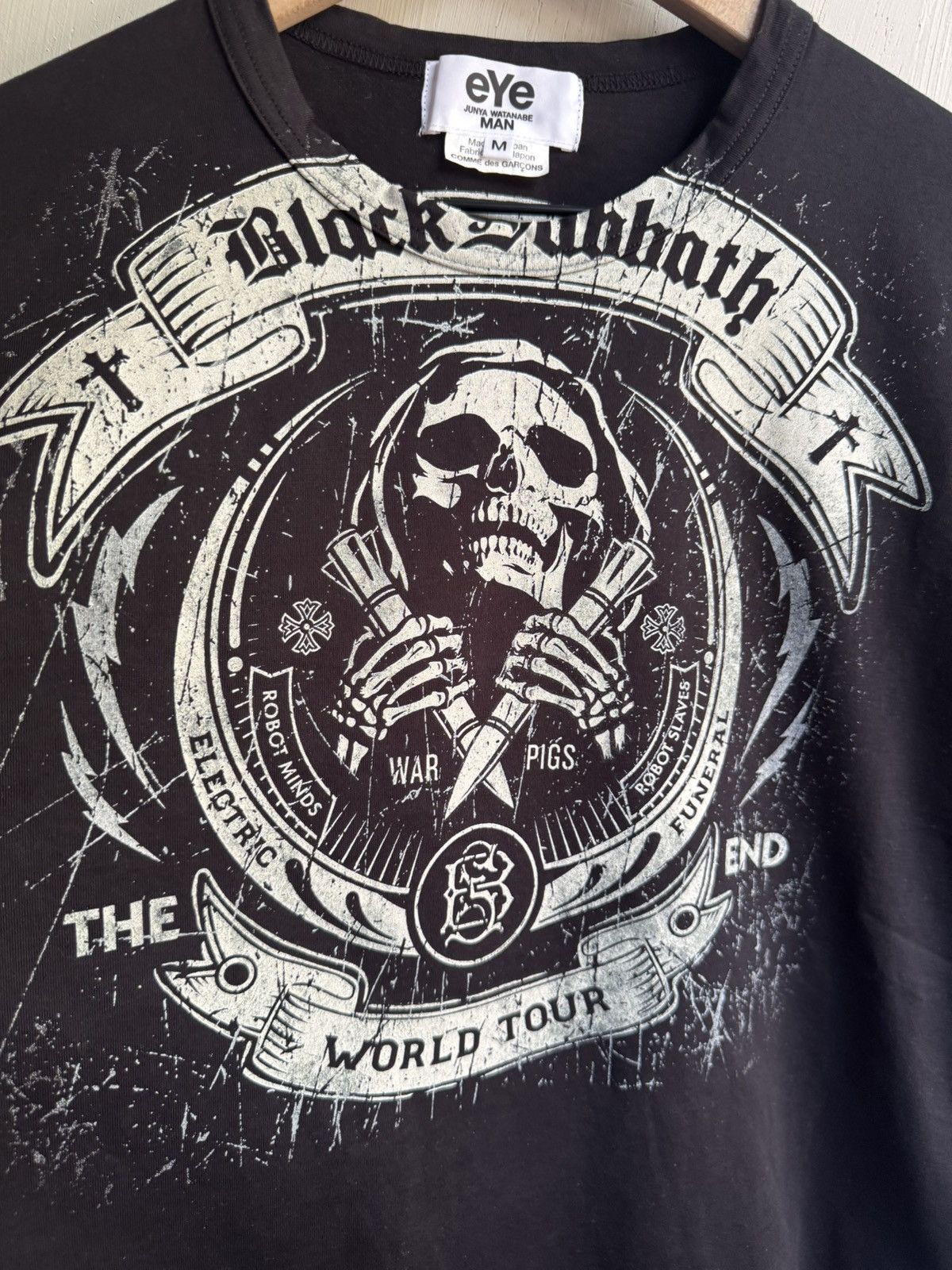 Junya Watanabe Junya Watanabe eYe Black Sabbath Tee Size US M / EU 48-50 / 2 - 2 Thumbnail