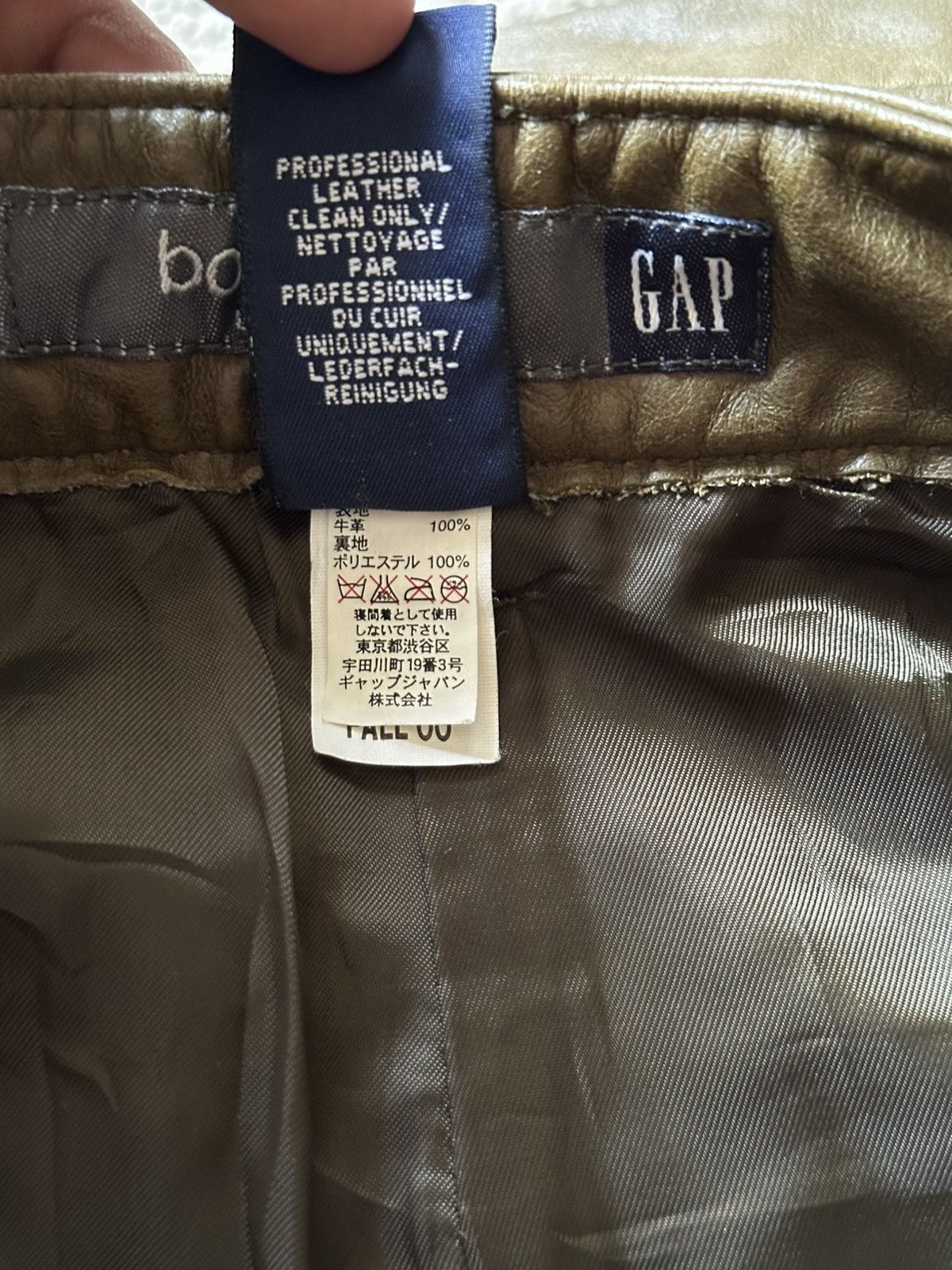 Gap FW2000 Gap bootcut Leather Pant Size US 30 / EU 46 - 10 Thumbnail