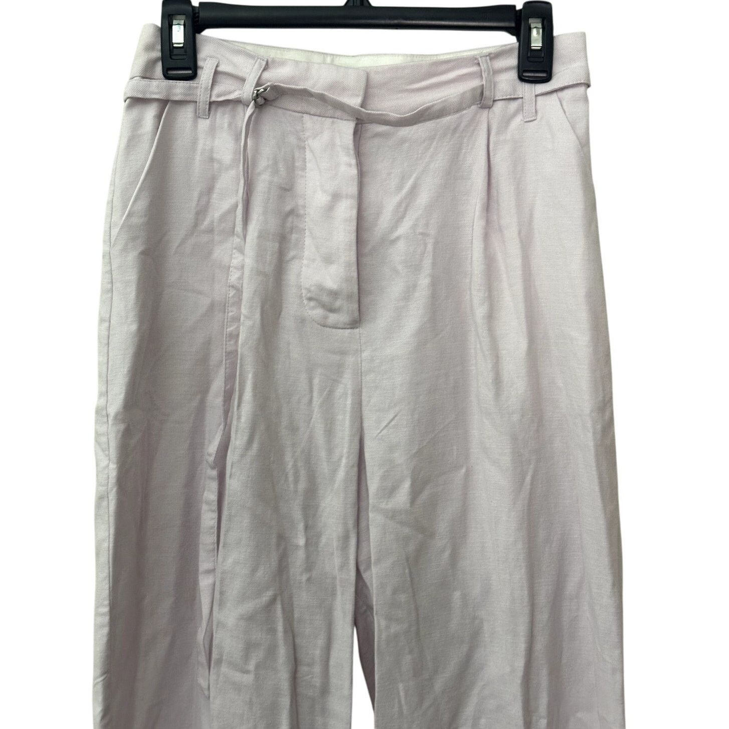 Topshop Topshop Tapered Trouser Belted Button Fly Purple 6 NWT Size 28" / US 6 / IT 42 - 3 Thumbnail