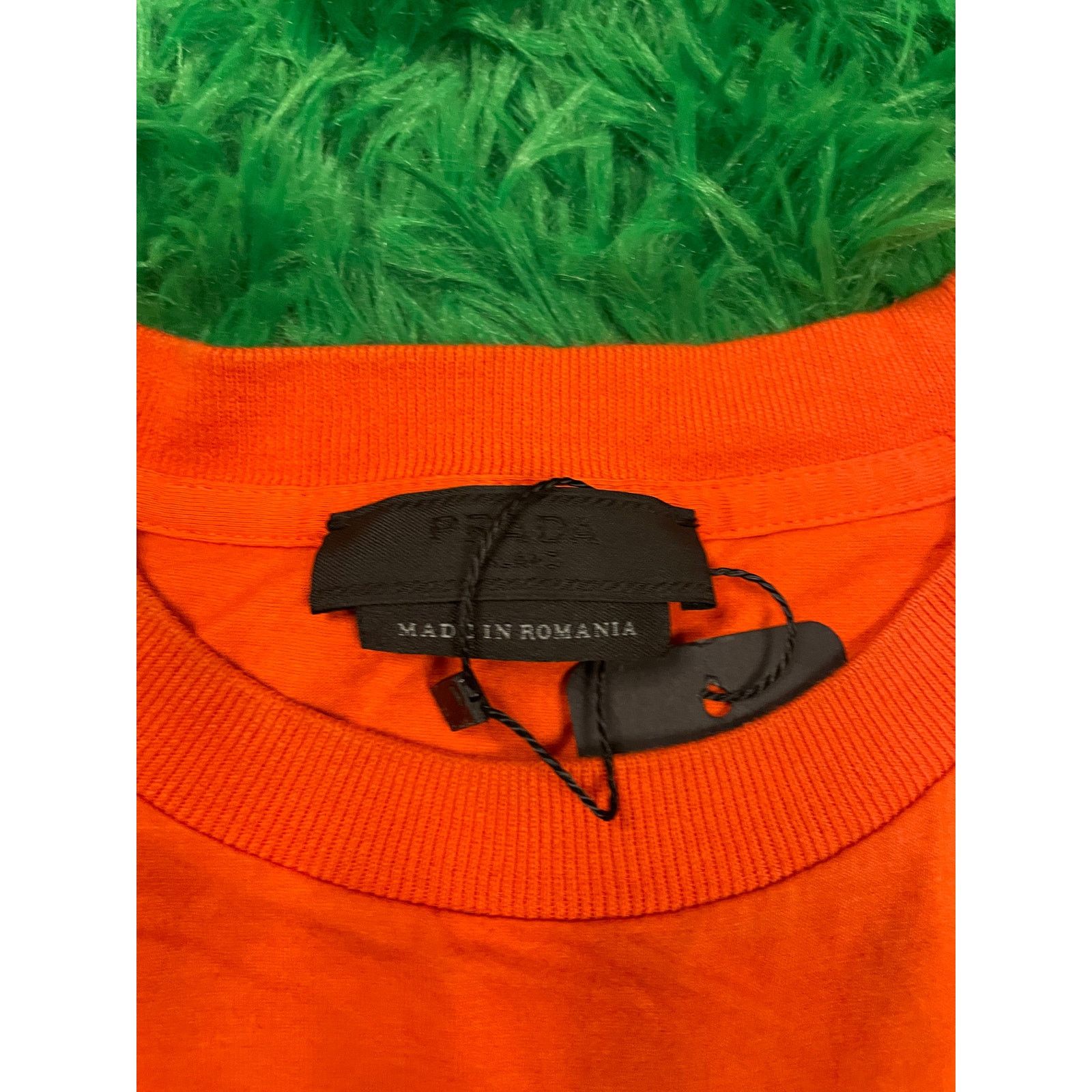 Prada Prada T Shirt Orange Pocket L Size US L / EU 52-54 / 3 - 2 Thumbnail