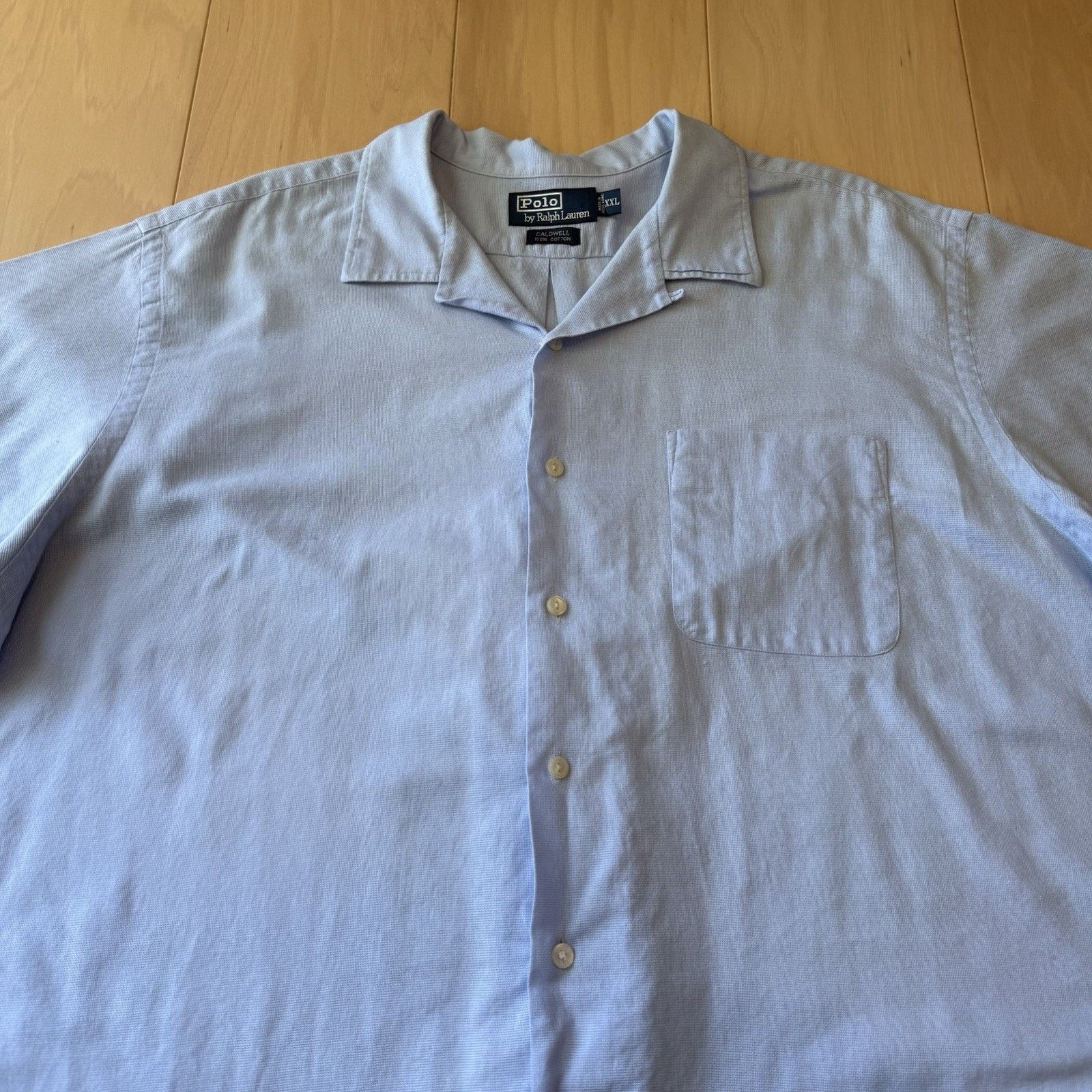 Polo Ralph Lauren × Vintage Vintage Polo Ralph Lauren Shirt 2XL Blue Cotton Loop Collar Size US XXL / EU 58 / 5 - 3 Thumbnail
