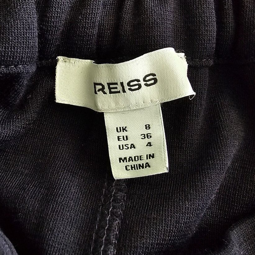 Reiss Reiss Women's Navy Wool-Blend Ruched Jersey Nora Midi Skirt Size 27" / US 4 / IT 40 - 12 Thumbnail