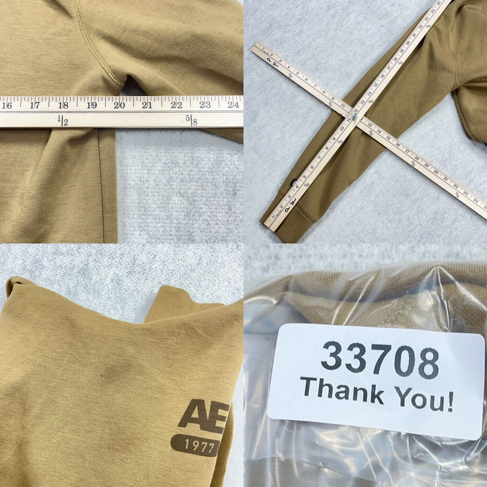 American Eagle Outfitters American Eagle Hoodie Men Small Brown Pullover Sweatshirt Active Lounge Wear Size US S / EU 44-46 / 1 - 8 Thumbnail