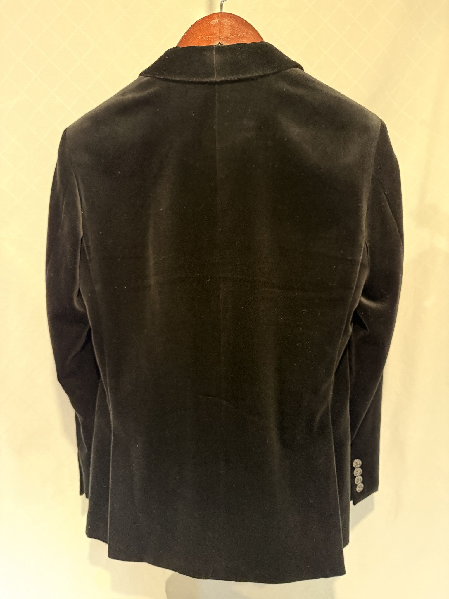 J.Crew J. Crew Black Velvet Shawl Collar Dinner Jacket Size 36S - 5 Thumbnail