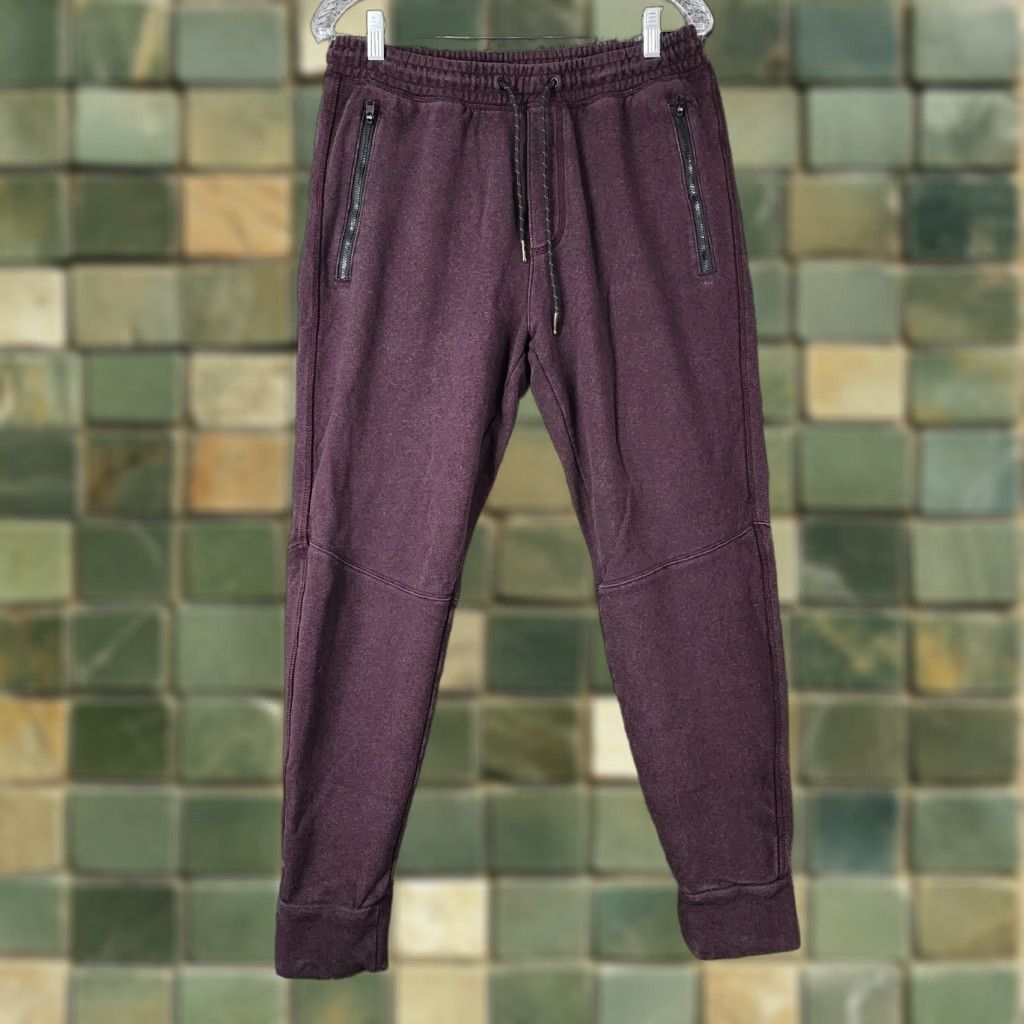 American Eagle Outfitters American Eagle Mens Sweatpants Size M Elastic Waist Purple Casual Pants Men Size US 31 - 1 Thumbnail