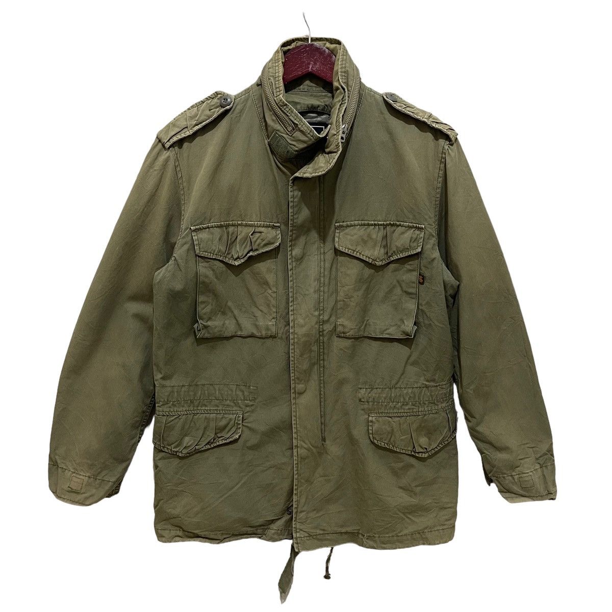 Alpha Industries × Vintage Vintage Alpha Industries OG Military Parka Jacket Size US L / EU 52-54 / 3 - 1 Thumbnail