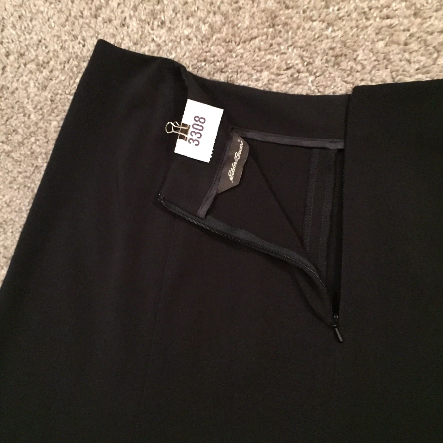 Eddie Bauer Eddie Bauer Skirt Midi Trumpet Black 12 Petite Unlined Women Womens Petite Black Midi Trumpet Skirt Size 34" / US 12 / IT 48 - 7 Thumbnail