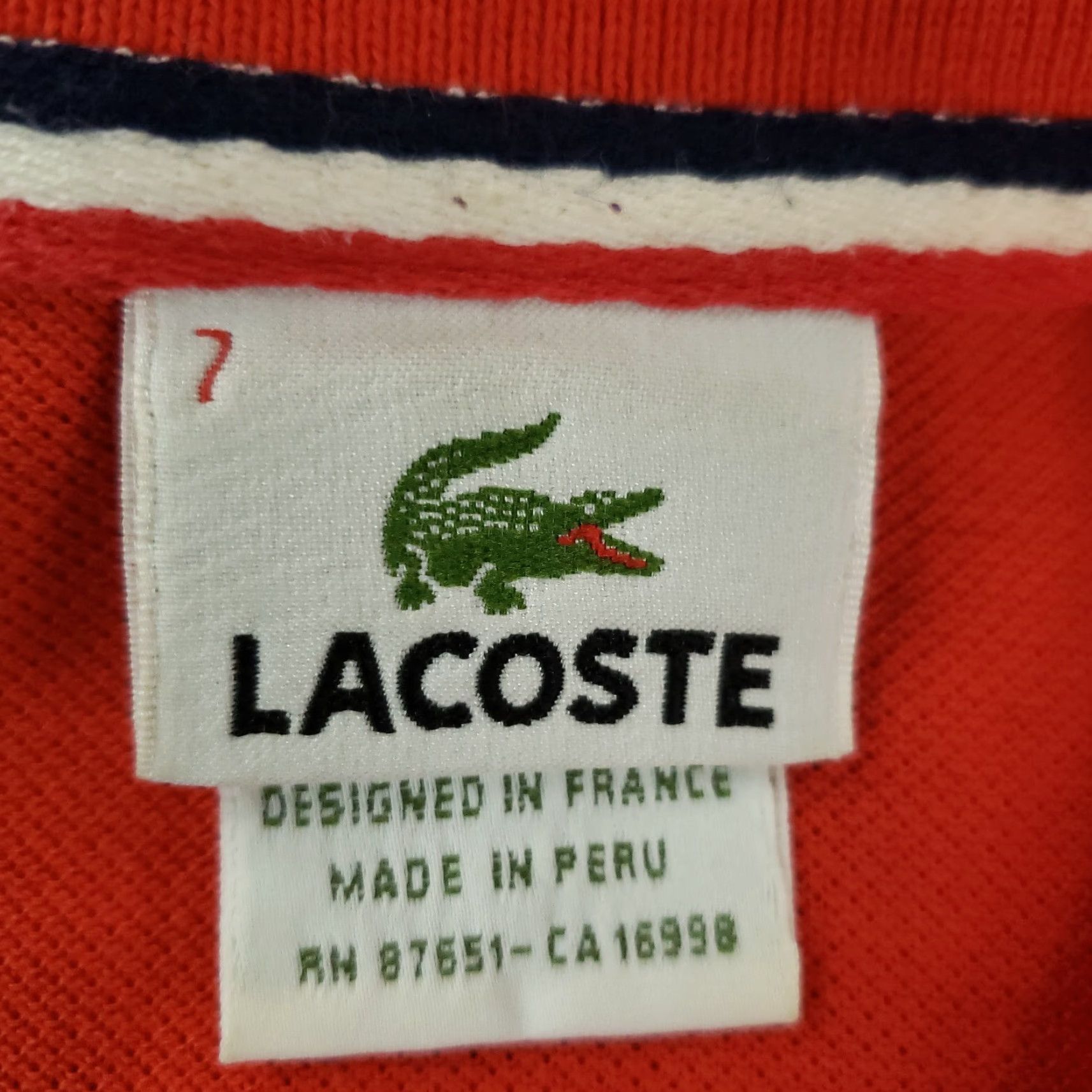 Lacoste Lacoste Polo Shirt Men XL Red Short Sleeve Polo Men Red Lacoste Shirt Polo XL Red Lacoste Polo Shirt Golf Casual Tennis Size US XL / EU 56 / 4 - 6 Thumbnail