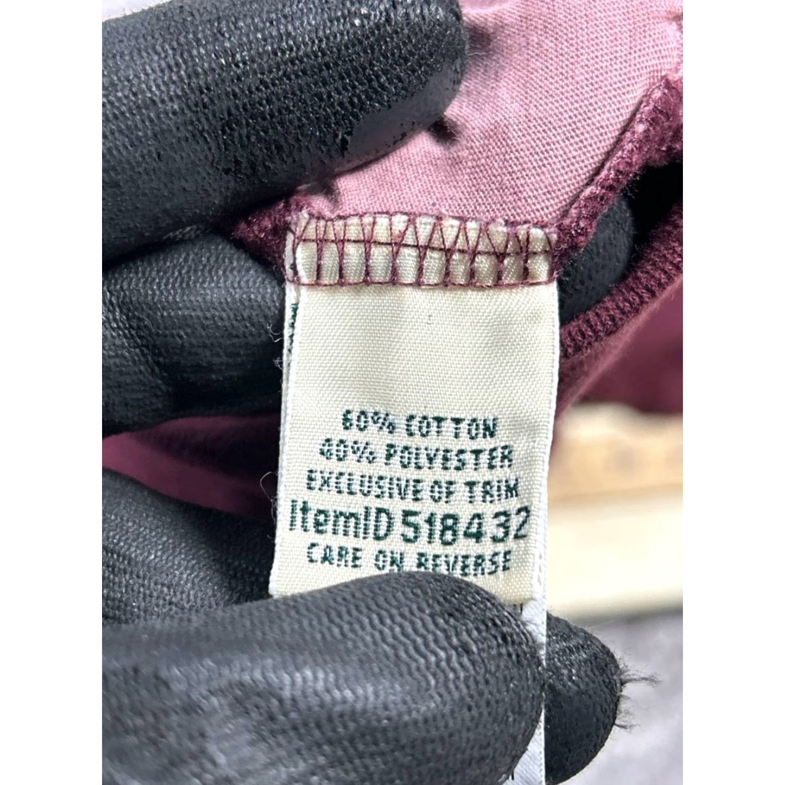 Vintage VINTAGE L.L.Bean Sweater Womens Small Pullover Long Sleeve Mock Neck Fleece Winter Fall Brown Pink White Cotton Blend Size S / US 4 / IT 40 - 4 Thumbnail