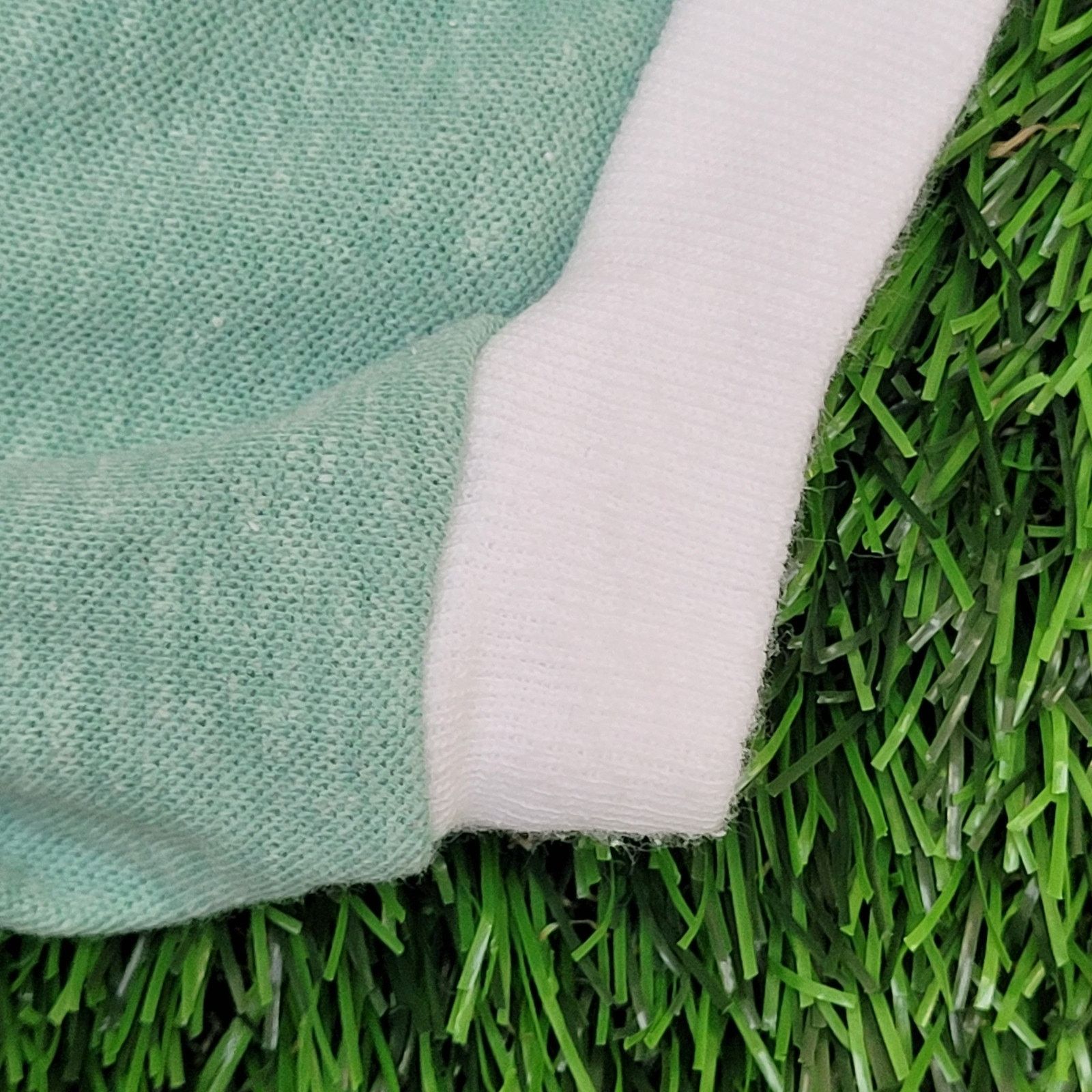 Vintage VTG 80s Maggiore Polo Shirt Womens XS/S Pastel Green White Size XS / US 0-2 / IT 36-38 - 7 Thumbnail