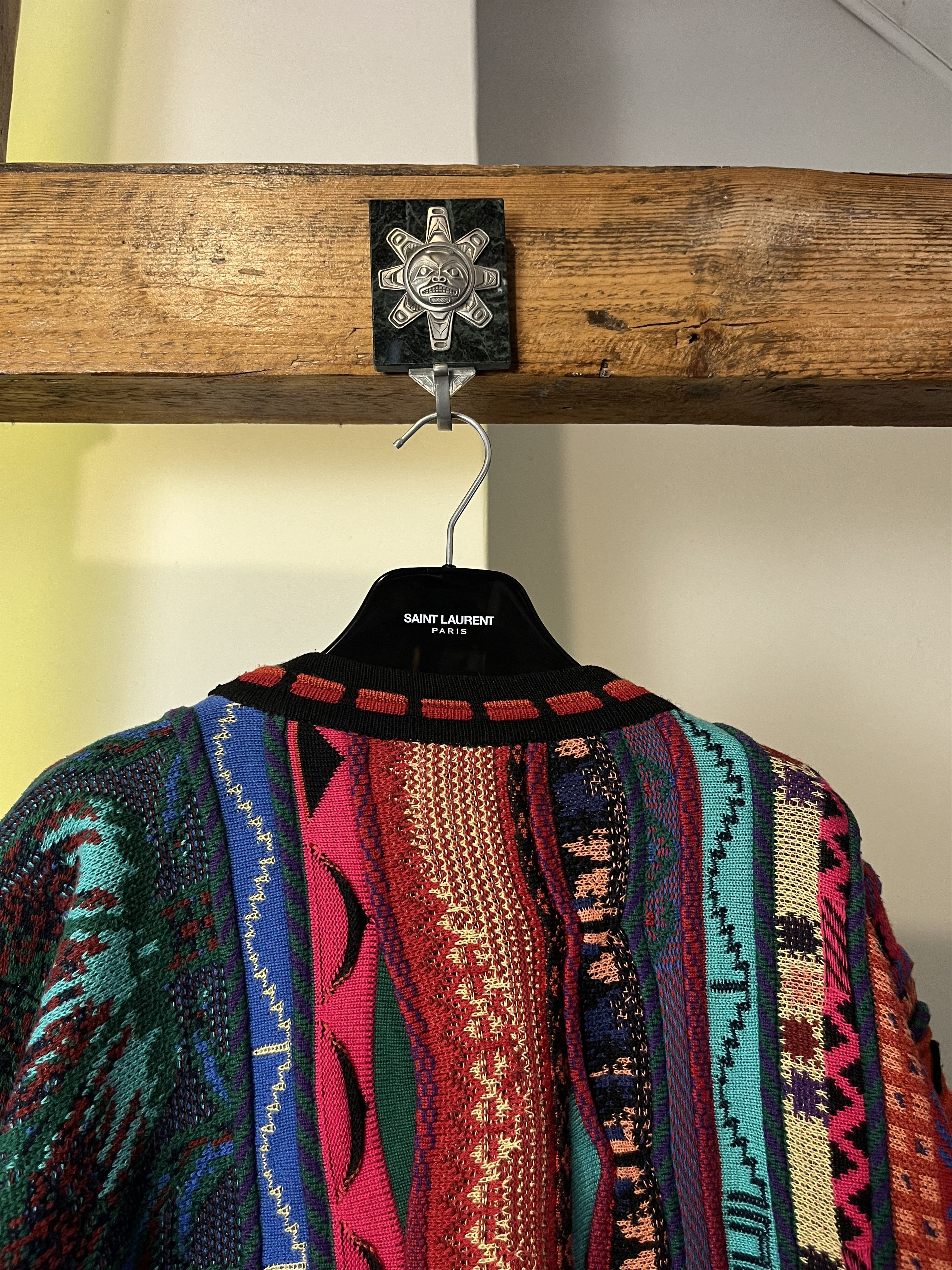 Vintage Vintage 90s Coogi Coloured Cable Style Knit Sweater Size US M / EU 48-50 / 2 - 8 Thumbnail