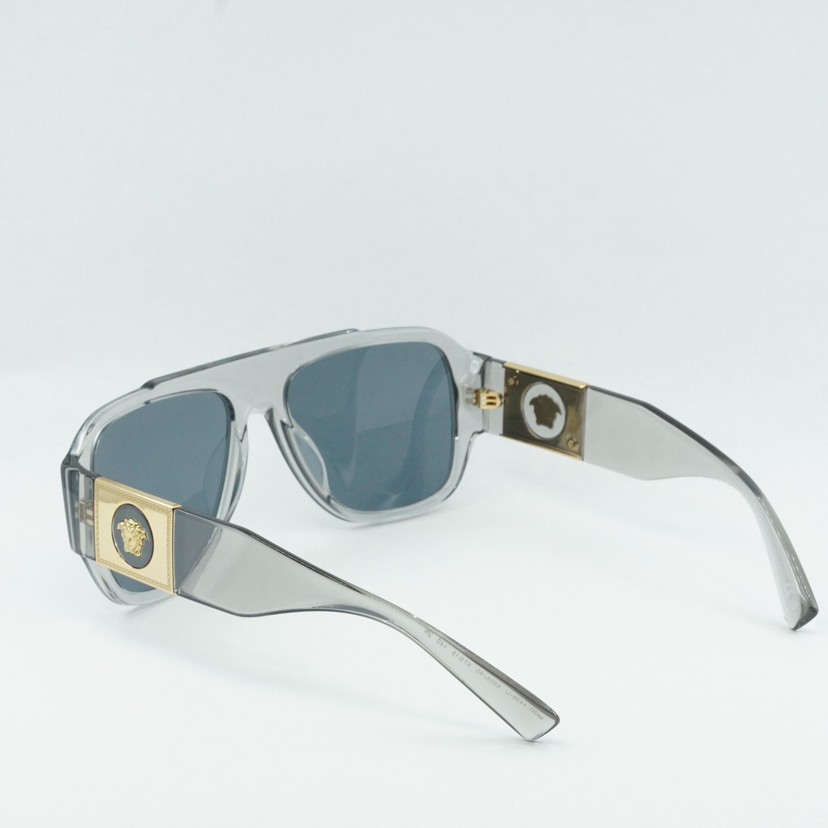 Versace Versace VE4436U 530580 Sunglasses Grey Aviator Frame Size ONE SIZE - 8 Thumbnail