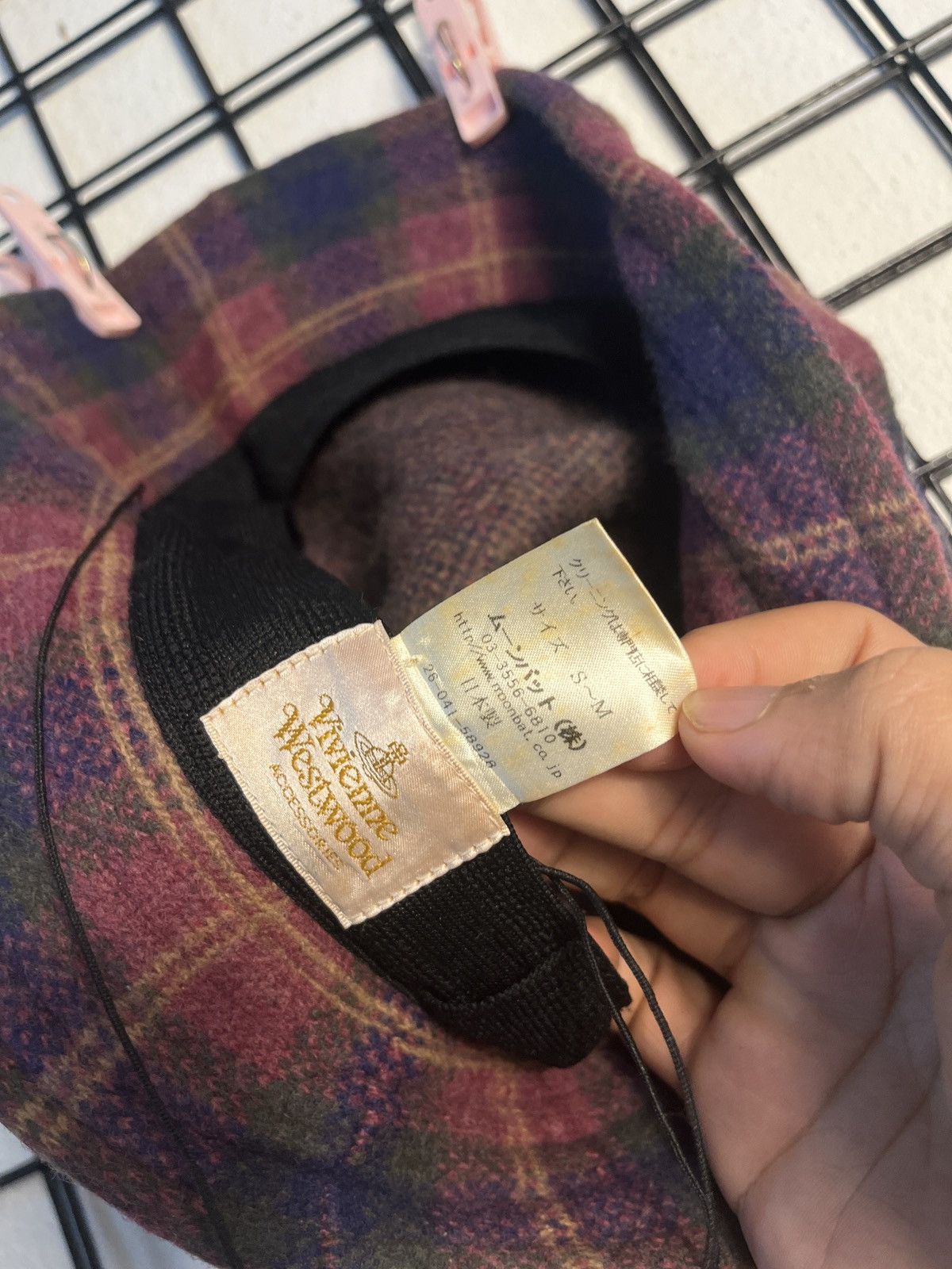 Vivienne Westwood Vintage Vivienne Westwood Plaid Flapper Wool Hat Size ONE SIZE - 2 Thumbnail
