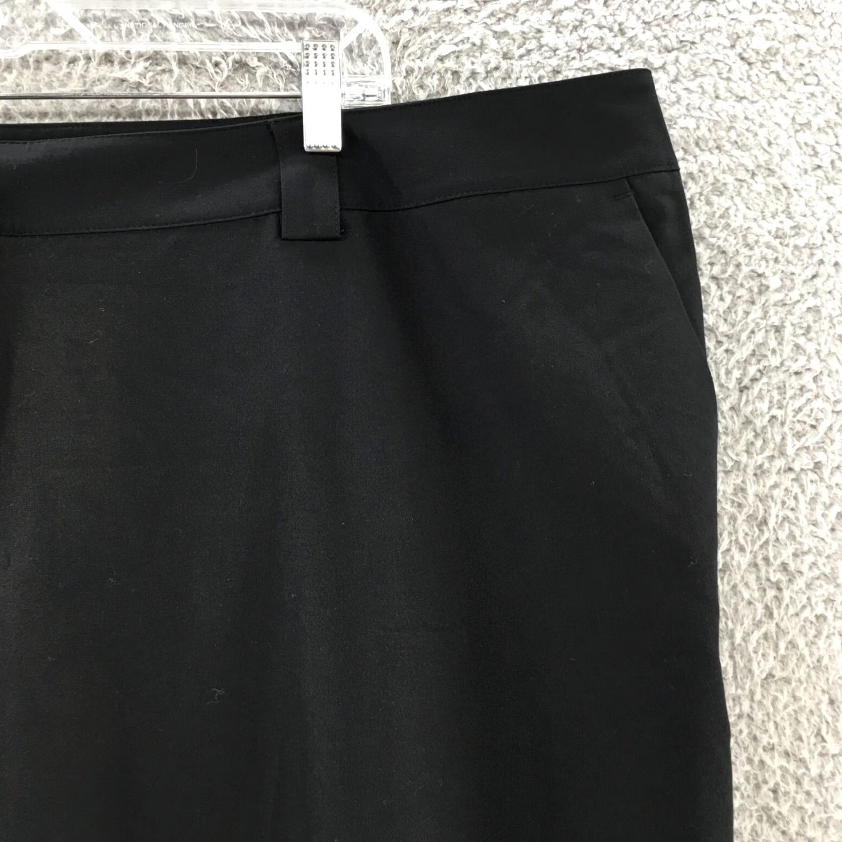 Worthington Worthington Straight Leg Chino Pants Womens 24W Black Hi-Rise NEW Size 42" / US 20 - 5 Thumbnail