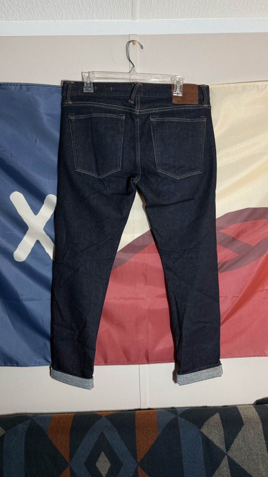 Hiroshi Kato The Needle Skinny - Indigo Raw 10.5oz Selvedge Size US 34 / EU 50 - 2 Thumbnail