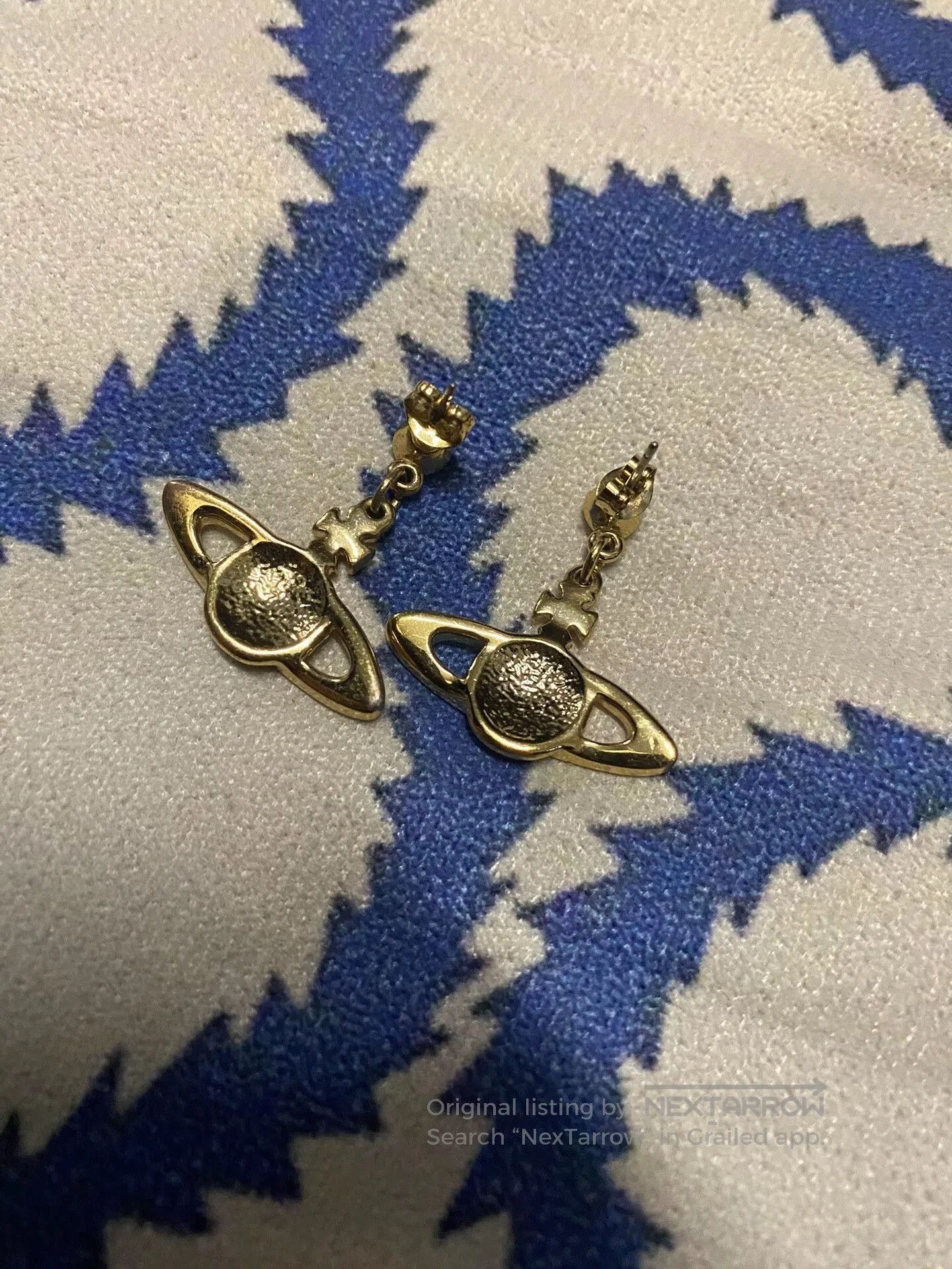 Vivienne Westwood vivienne westwood saturn earrings with rhinestones. Size ONE SIZE - 4 Thumbnail