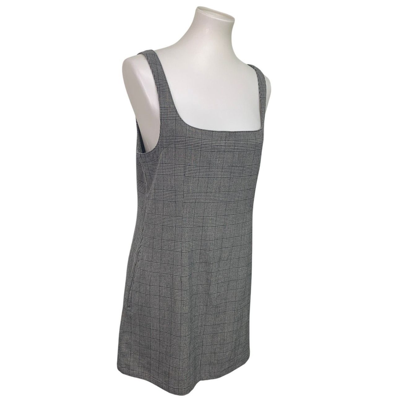 American Eagle Outfitters New AEO Womens Medium Plaid Sleeveless Back Zip Dress Size M / US 6-8 / IT 42-44 - 1 Thumbnail