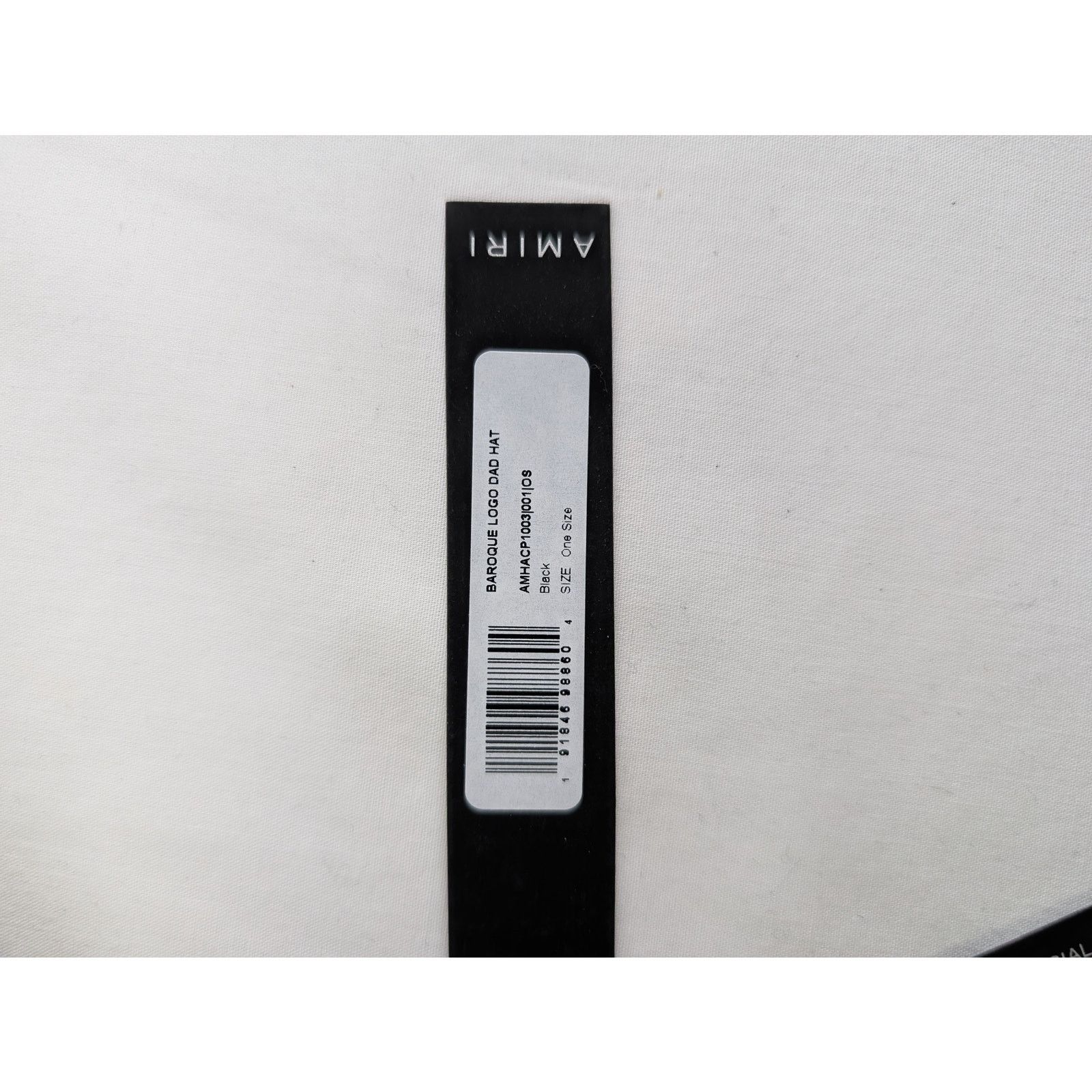 Amiri o1rshd1 Q:3 / Size: OS / Baroque Logo Dad Hat / Cap in Black Size ONE SIZE - 12 Thumbnail