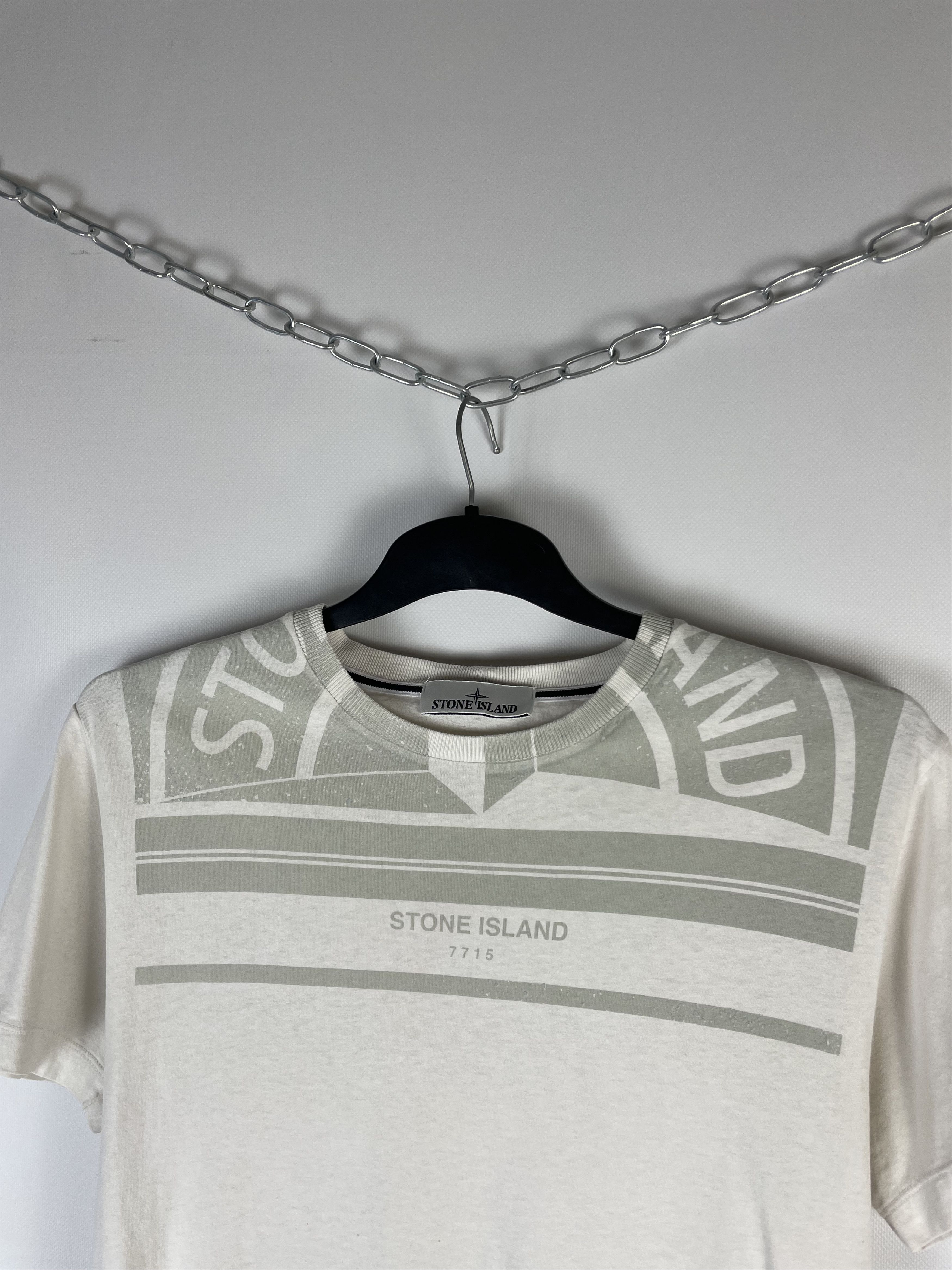 Stone Island Vintage Stone Island Center Logo T-Shirt Size US M / EU 48-50 / 2 - 2 Thumbnail