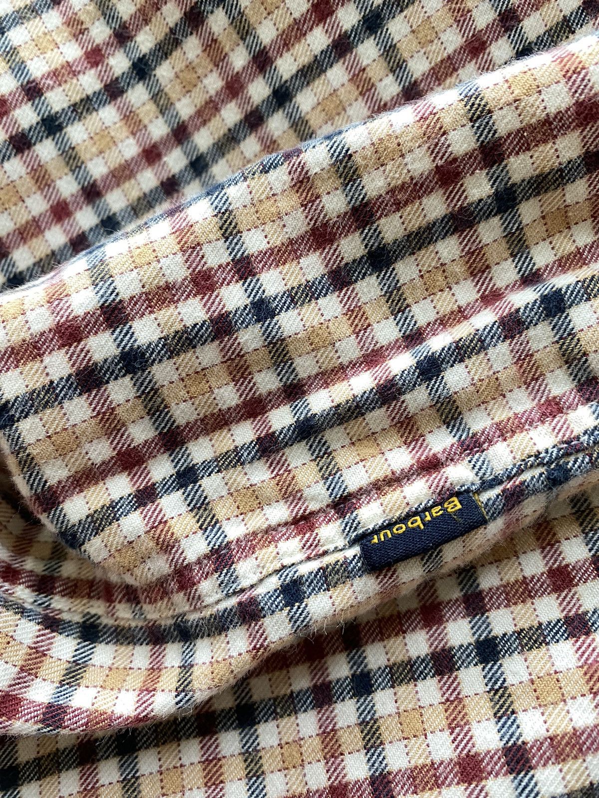 Barbour × Vintage Barbour Steve McQueen Plaid legend merlot ls check Shirt Size US XL / EU 56 / 4 - 6 Thumbnail