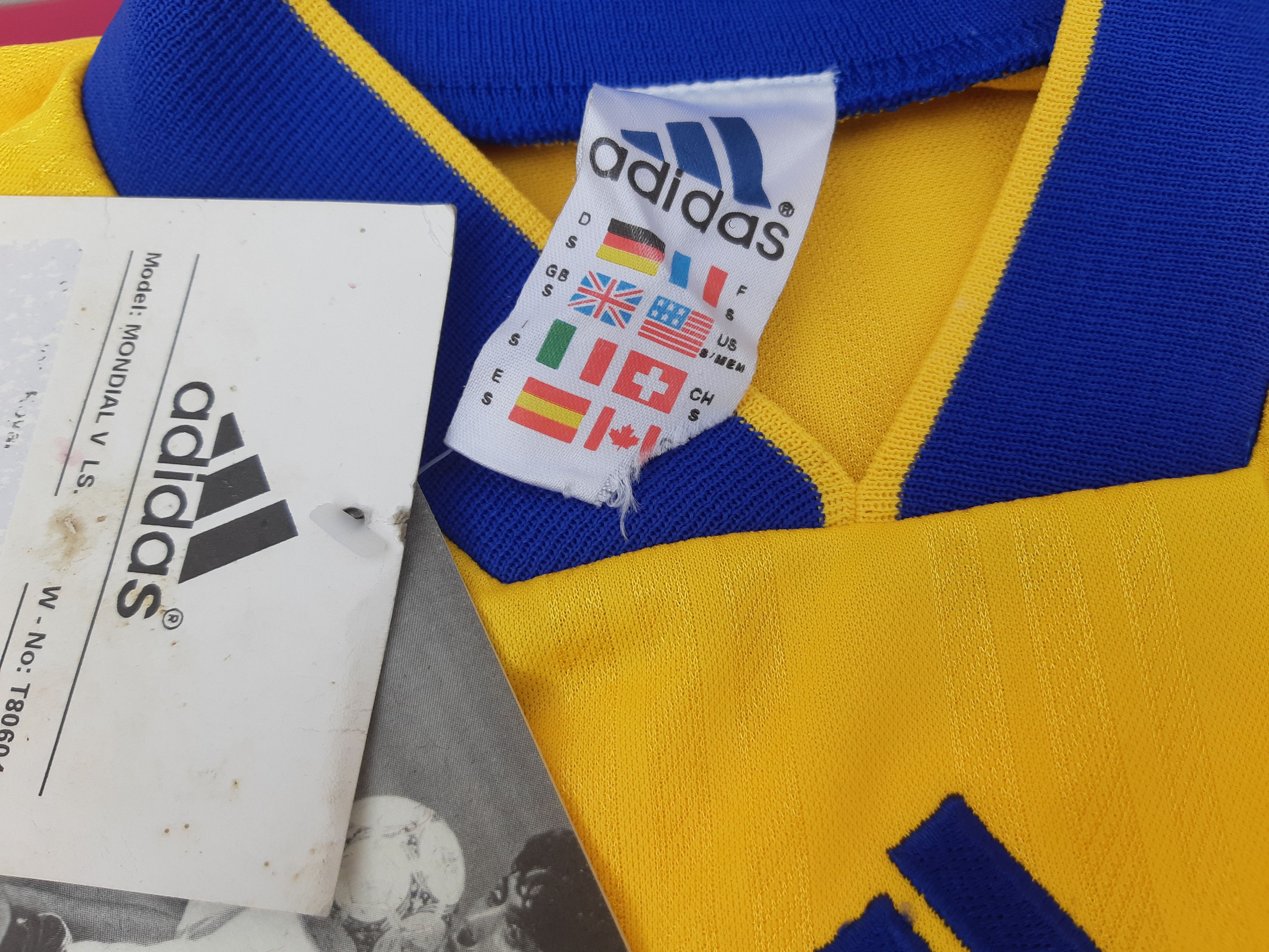 Adidas Vintage 90s ADIDAS Soccer Jersey Tunisia size S NWT Size US S / EU 44-46 / 1 - 4 Thumbnail