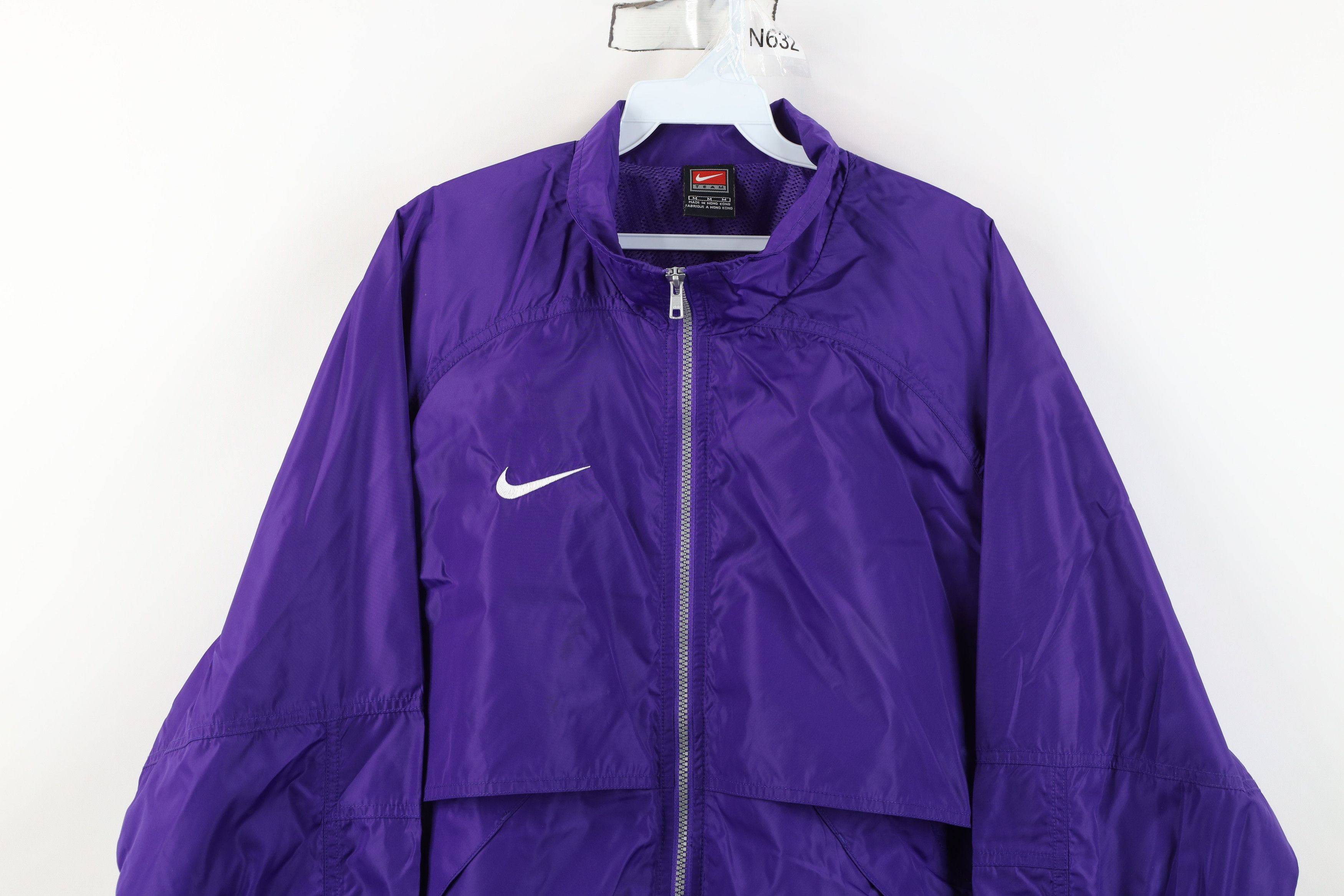Nike Vintage Nike Scott Mini Swoosh Windbreaker Jacket Purple Size US M / EU 48-50 / 2 - 2 Thumbnail