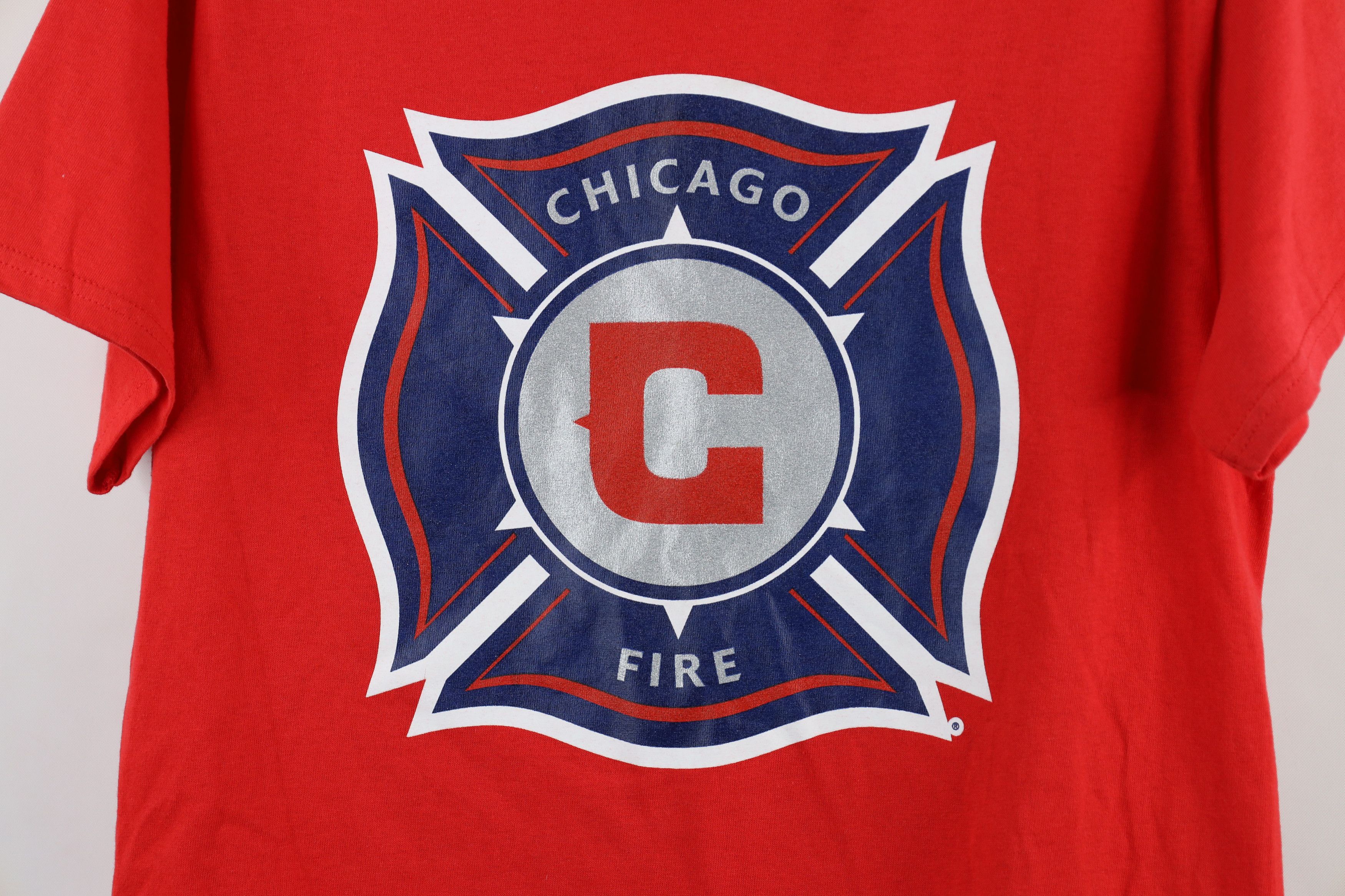 Majestic × Vintage Vintage Majestic Out MLS Chicago Fire Soccer T-Shirt Red Size US S / EU 44-46 / 1 - 4 Thumbnail