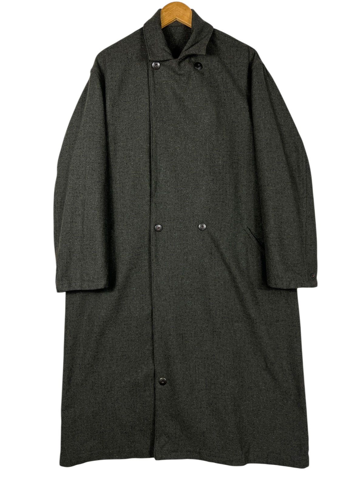 Yohji Yamamoto Yyph Yohji Yamamoto Ys For Men Double Breast Overcoat Size US M / EU 48-50 / 2 - 2 Thumbnail