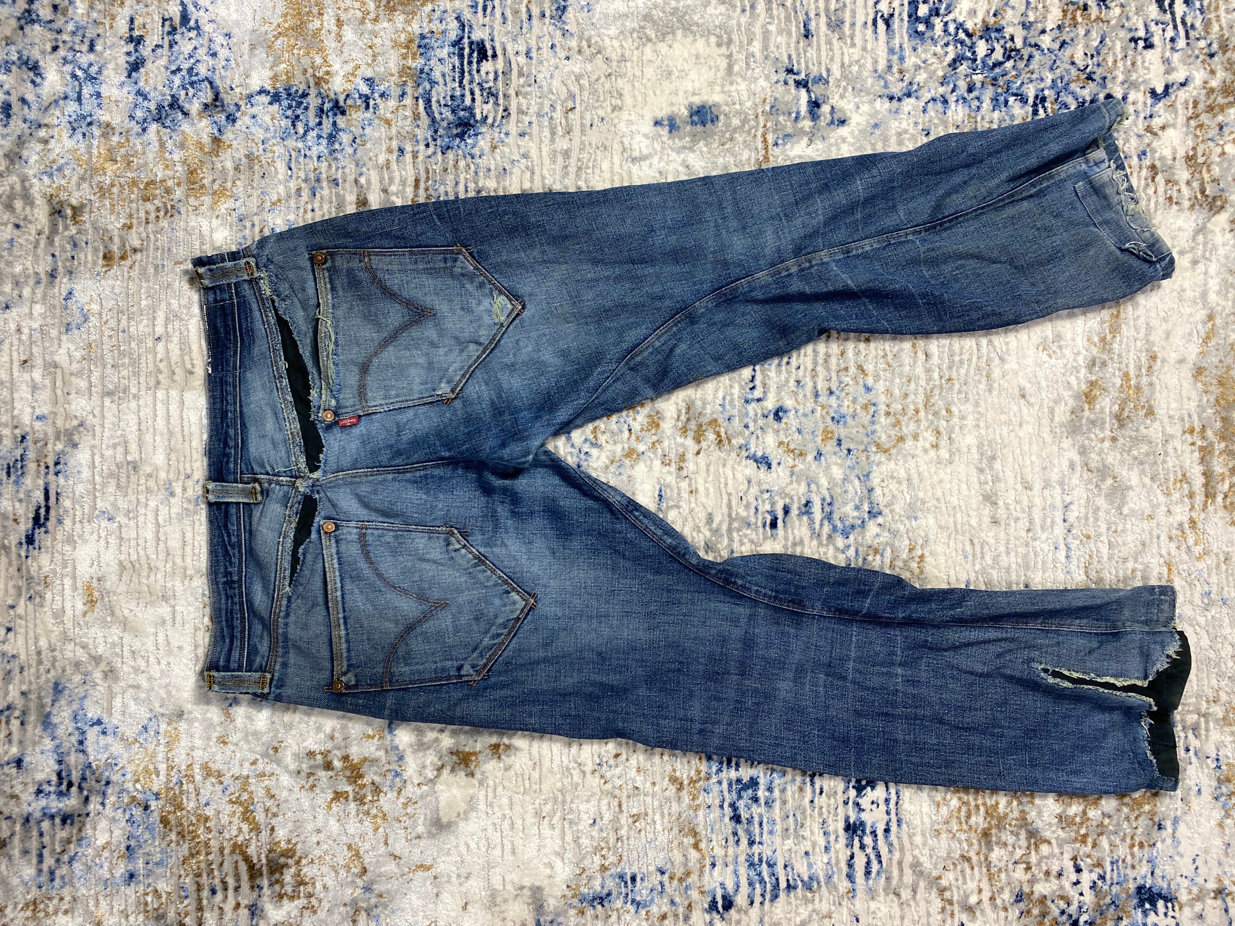 Pre-owned Levis X Levis Made Crafted Vintage Levi's Engineered Jeans Custom In Washed Blue