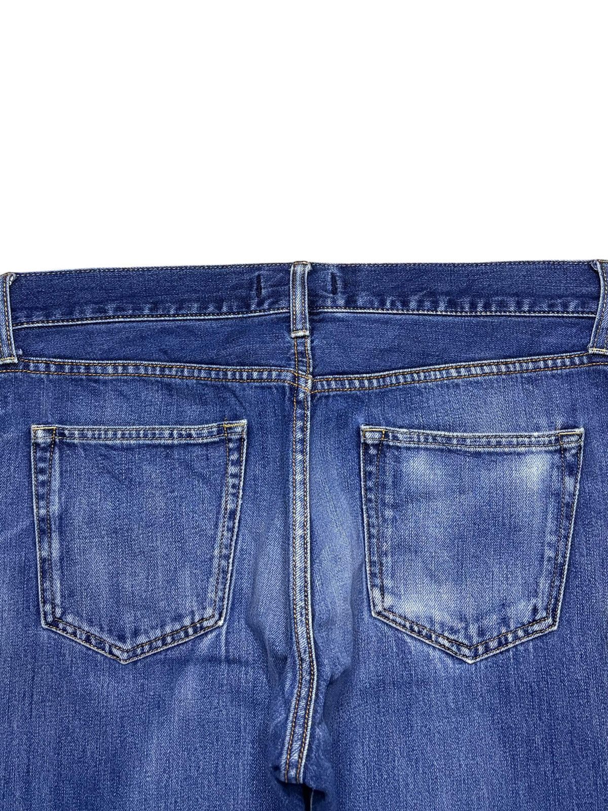 Japanese Brand × Uniqlo Vintage Japanese Uniqlo Selvedge Mud Wash Distressed Jeans Size US 33 - 9 Thumbnail