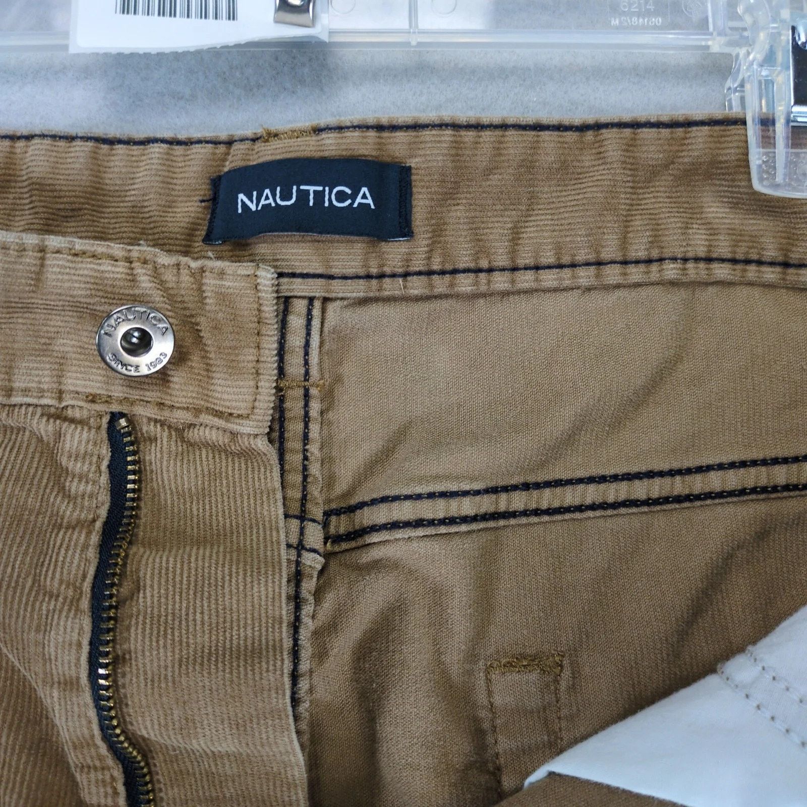 Nautica Nautica Tan Corduroy Pants Men's 40x32 Straight Fit Stretch Size US 40 / EU 56 - 3 Thumbnail