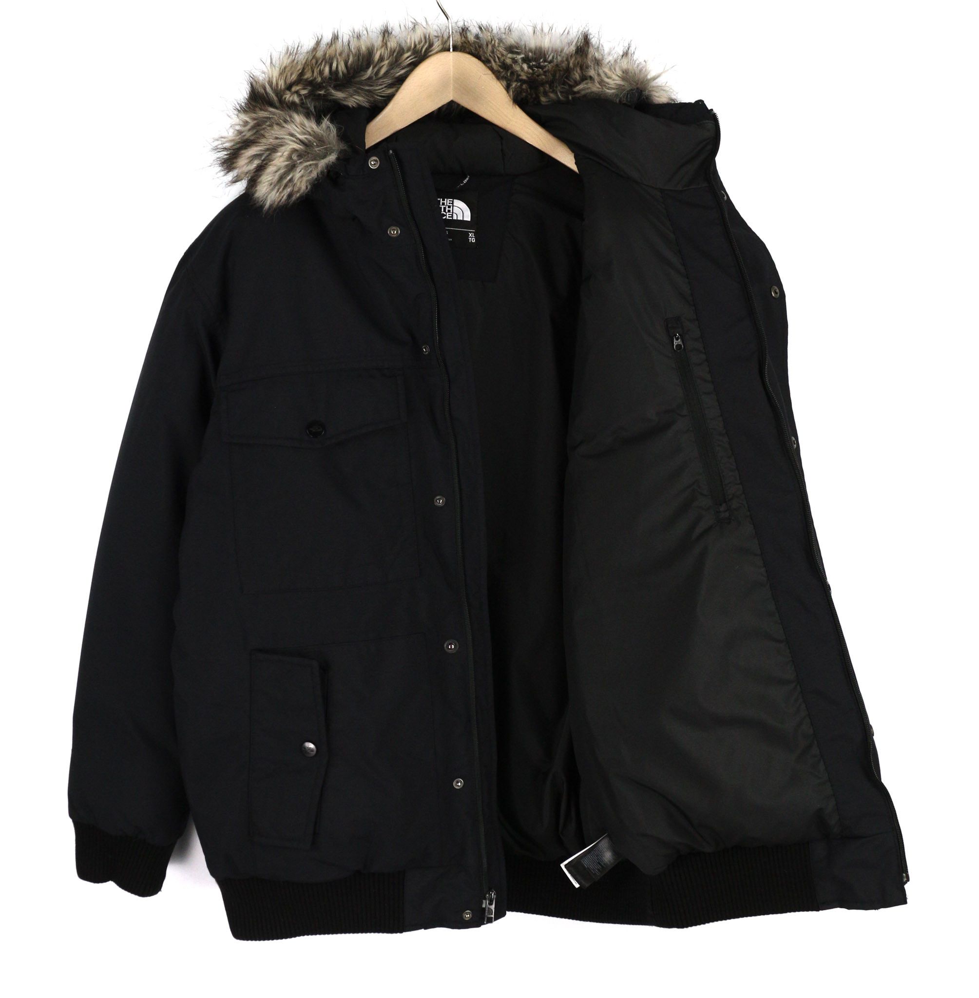 The North Face XL Black Hooded Goose Down Insulated DryVent Jacket 82628 Size US XL / EU 56 / 4 - 4 Thumbnail
