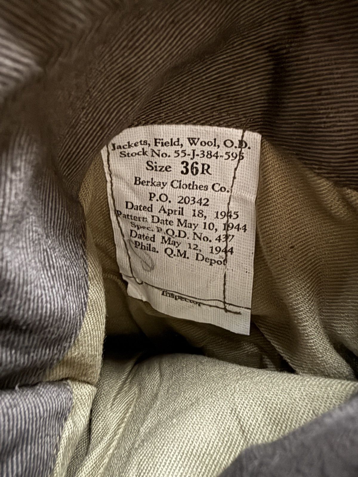 Vintage Vintage 40s WWII US Military Wool Ike Jacket 36R Size US S / EU 44-46 / 1 - 2 Thumbnail