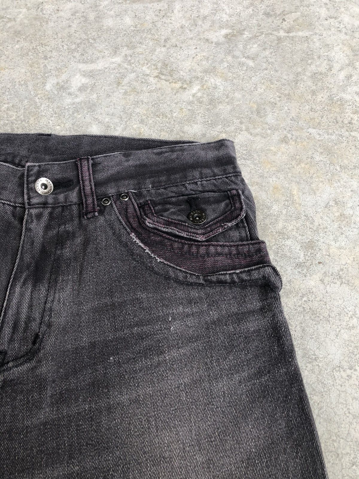 If Six Was Nine Flared Male Bootcut Jeans Distessed Denim Size US 31 - 15 Thumbnail