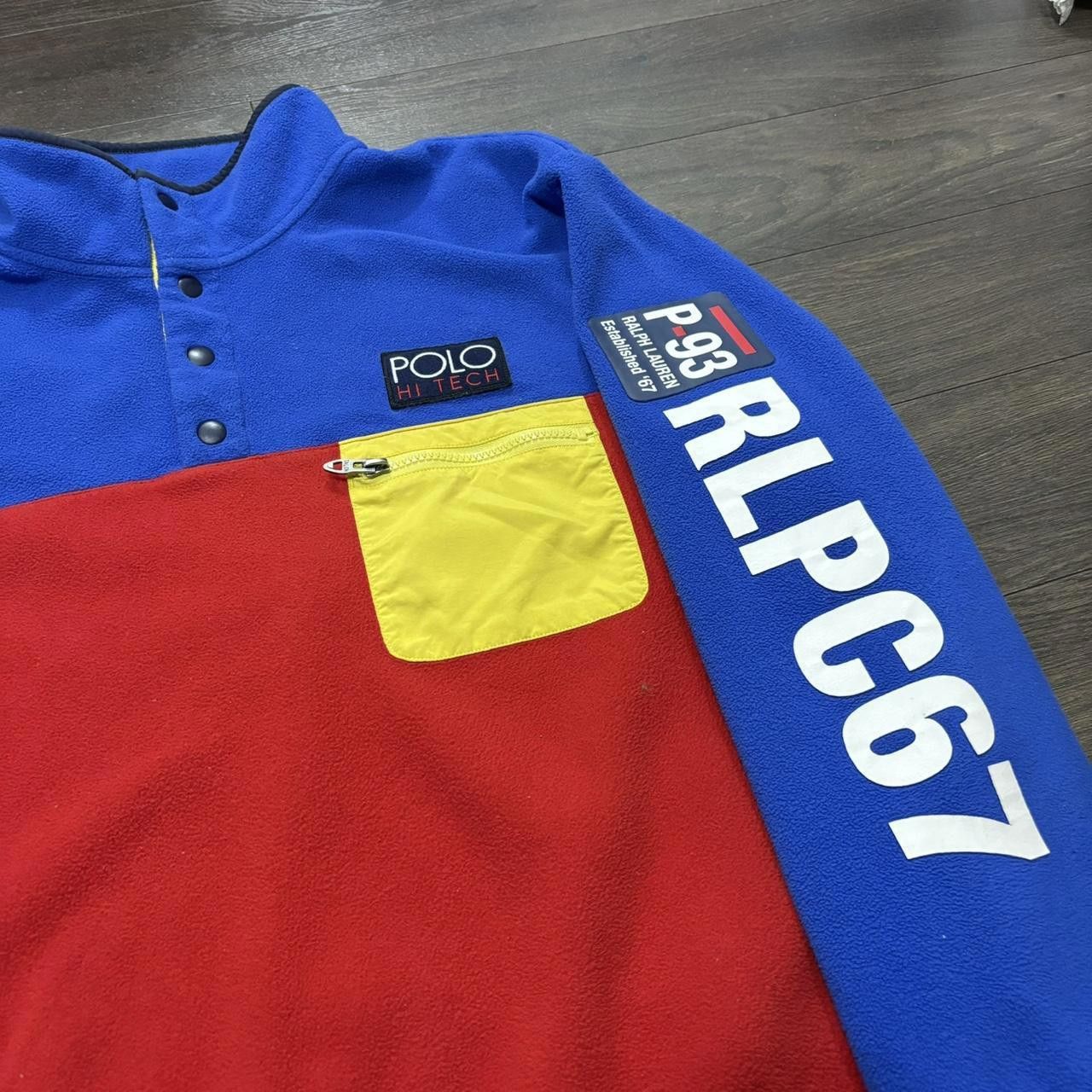 Polo Ralph Lauren vintage Polo Ralph Lauren hi tech fleece sweatshirt 90s L Size US L / EU 52-54 / 3 - 2 Thumbnail