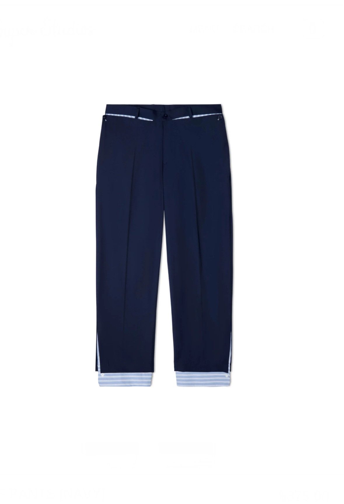 KidSuper KIDSUPER CUFF PANTS (NAVY) Size US 30 / EU 46 - 1 Thumbnail