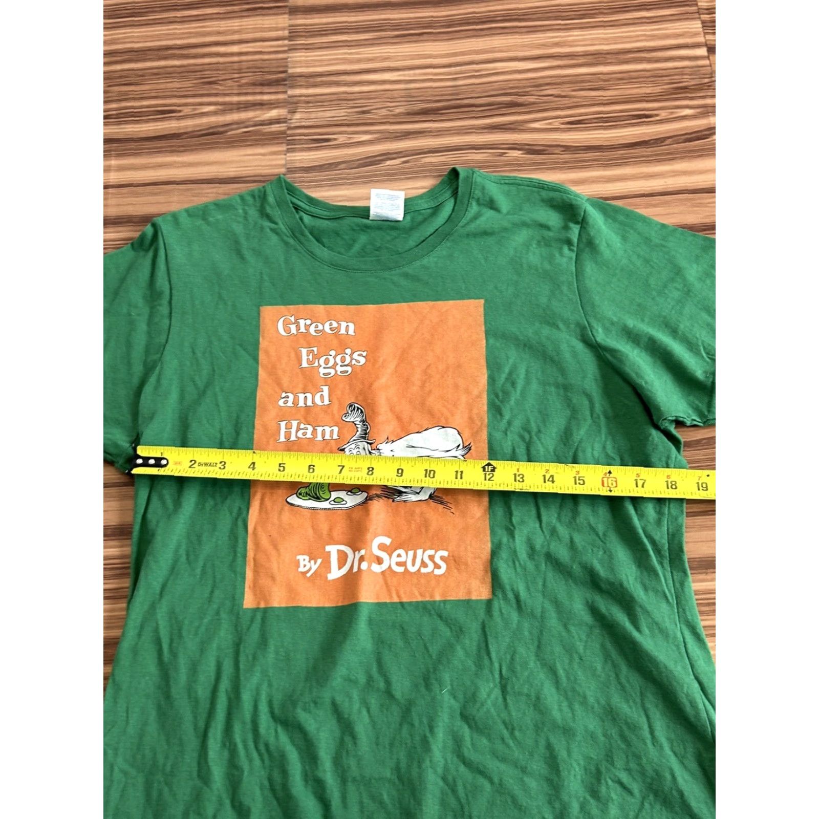 Vintage Dr Seuss T-Shirt XL Green Green Eggs And Ham Womens Size XL / US 12-14 / IT 48-50 - 3 Thumbnail
