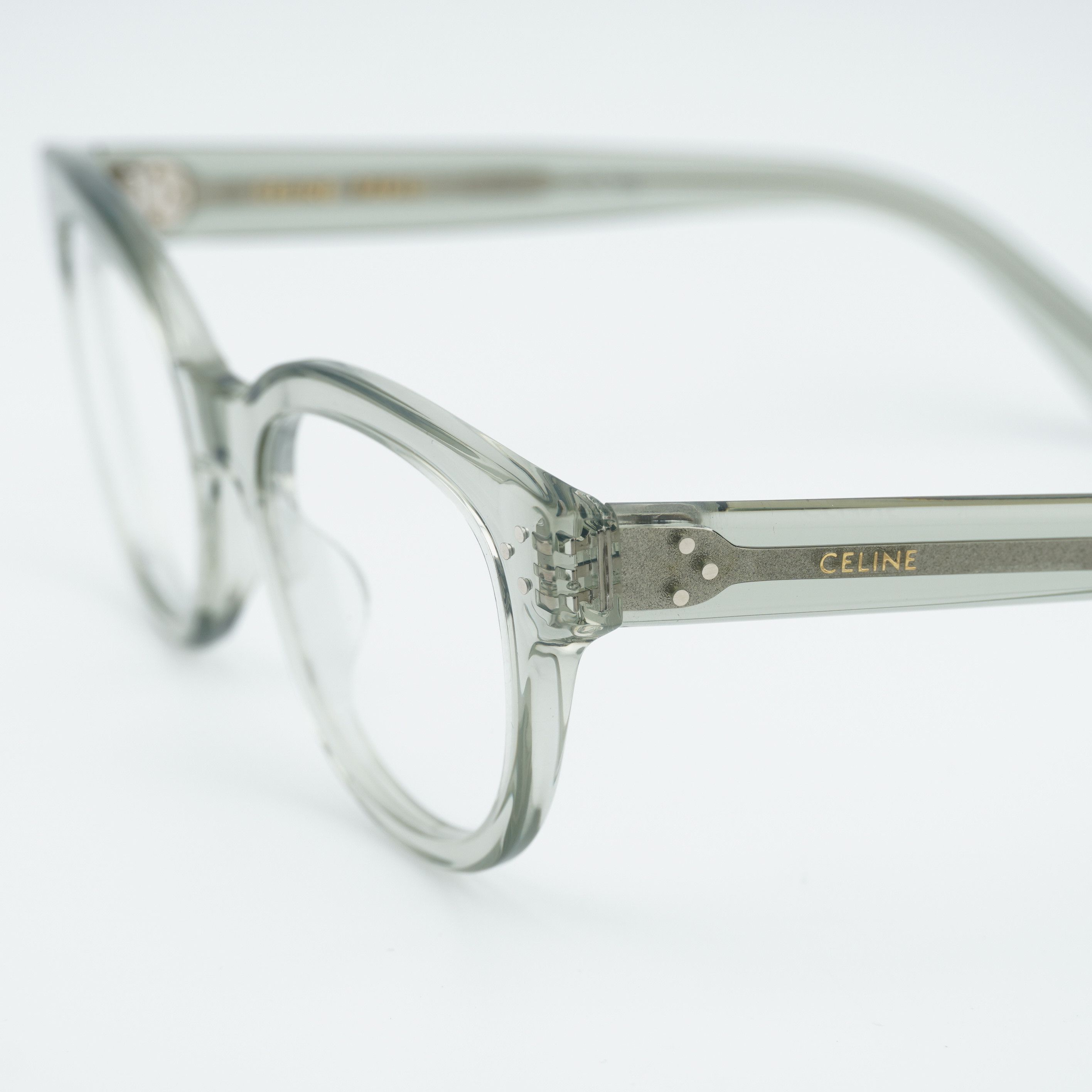 Celine Celine CL50109I 093 Eyeglasses Teal 51mm Square Frame Size ONE SIZE - 7 Thumbnail