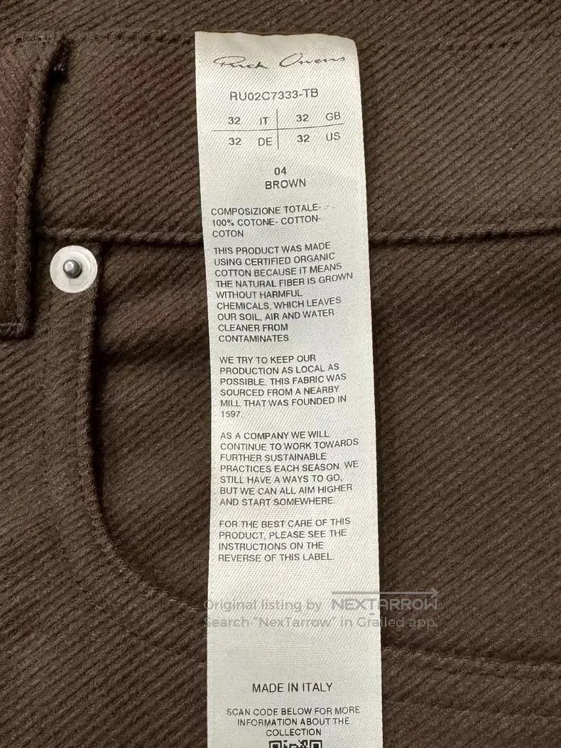 Rick Owens Rick Owens main line wide. Size US 33 - 3 Thumbnail