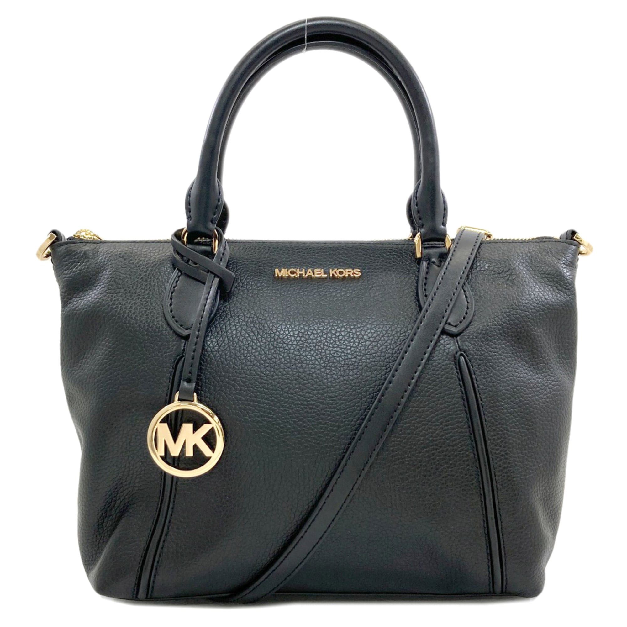 Michael Kors 2-Way Leather Handbag For Women in Black